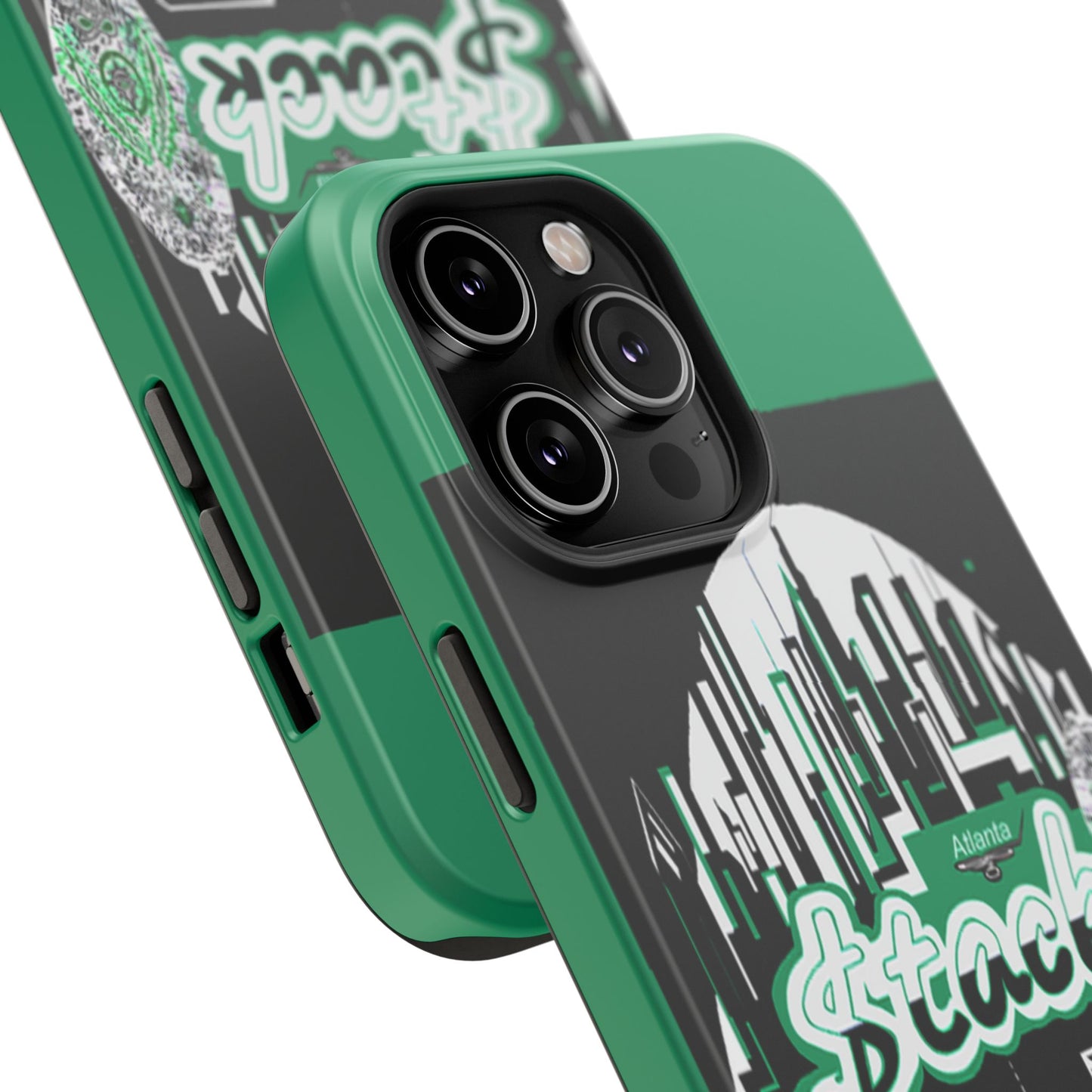 Stack-lanta 2! Remix Green Supreme Authority Iphone ONLY -Impact-Resistant Cases
