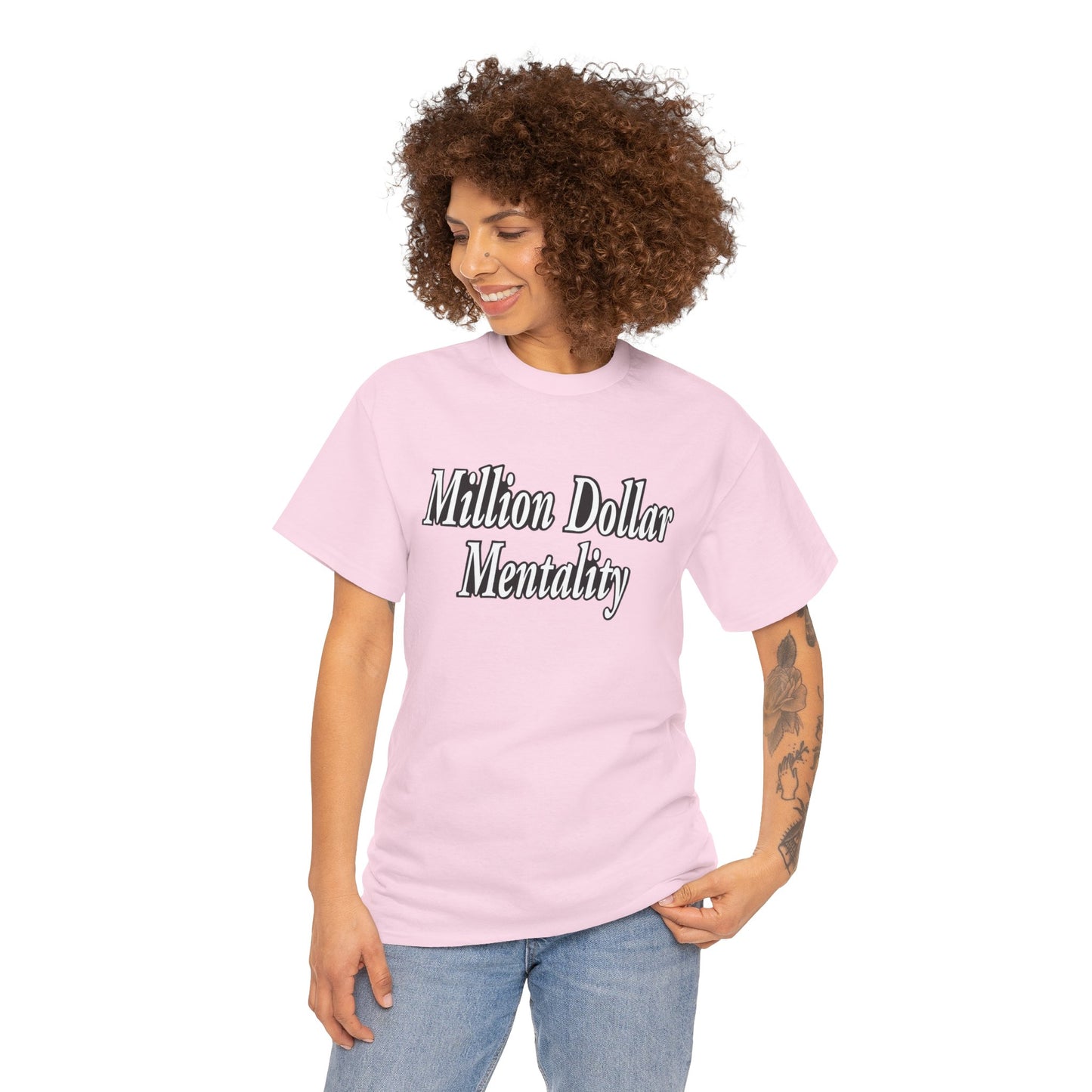 Million Dollar Mentality 2 w/ Life Hack Unisex Heavy Cotton Tee