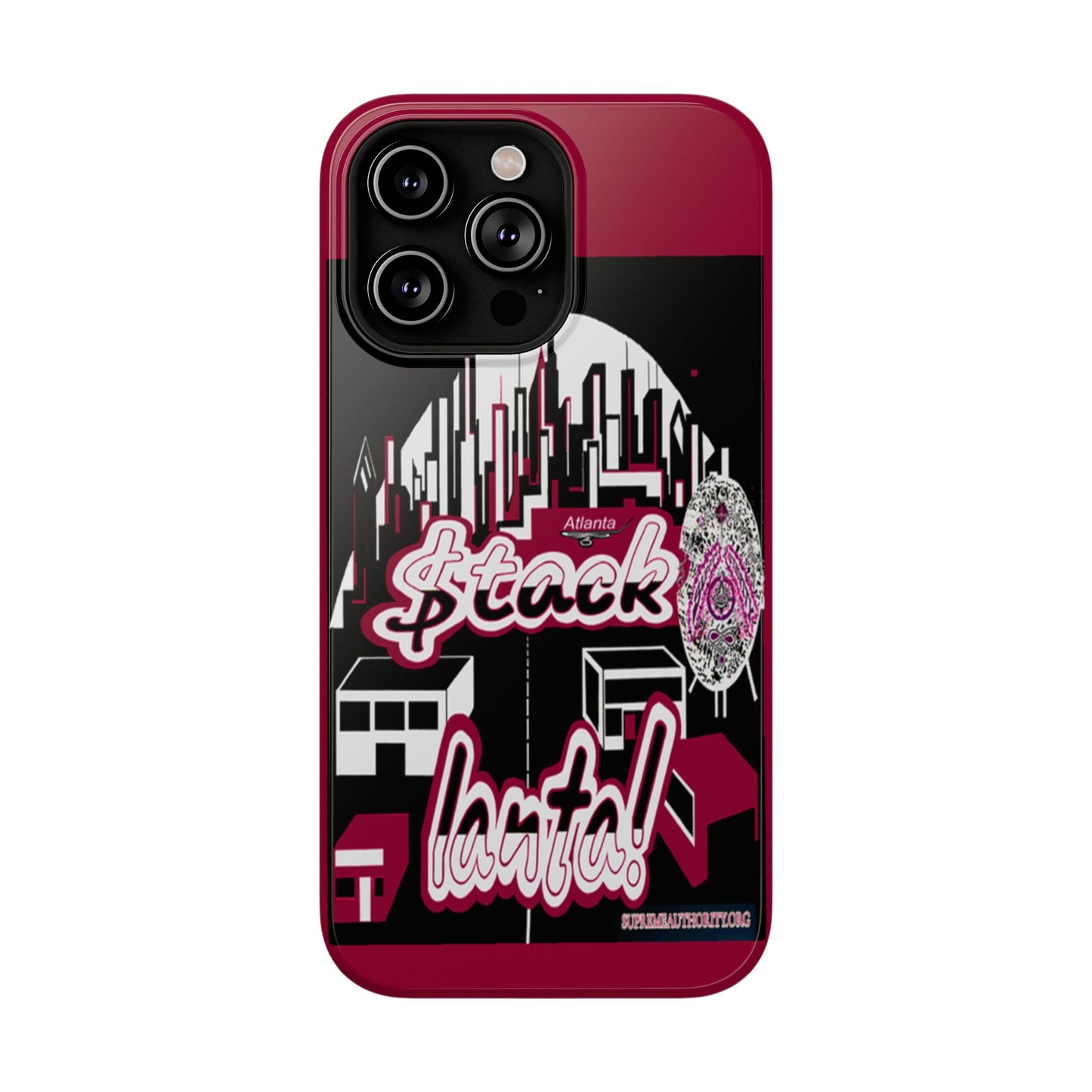 Stack-lanta 2!Remix Red Supreme Authority Iphone ONLY -Impact-Resistant Cases