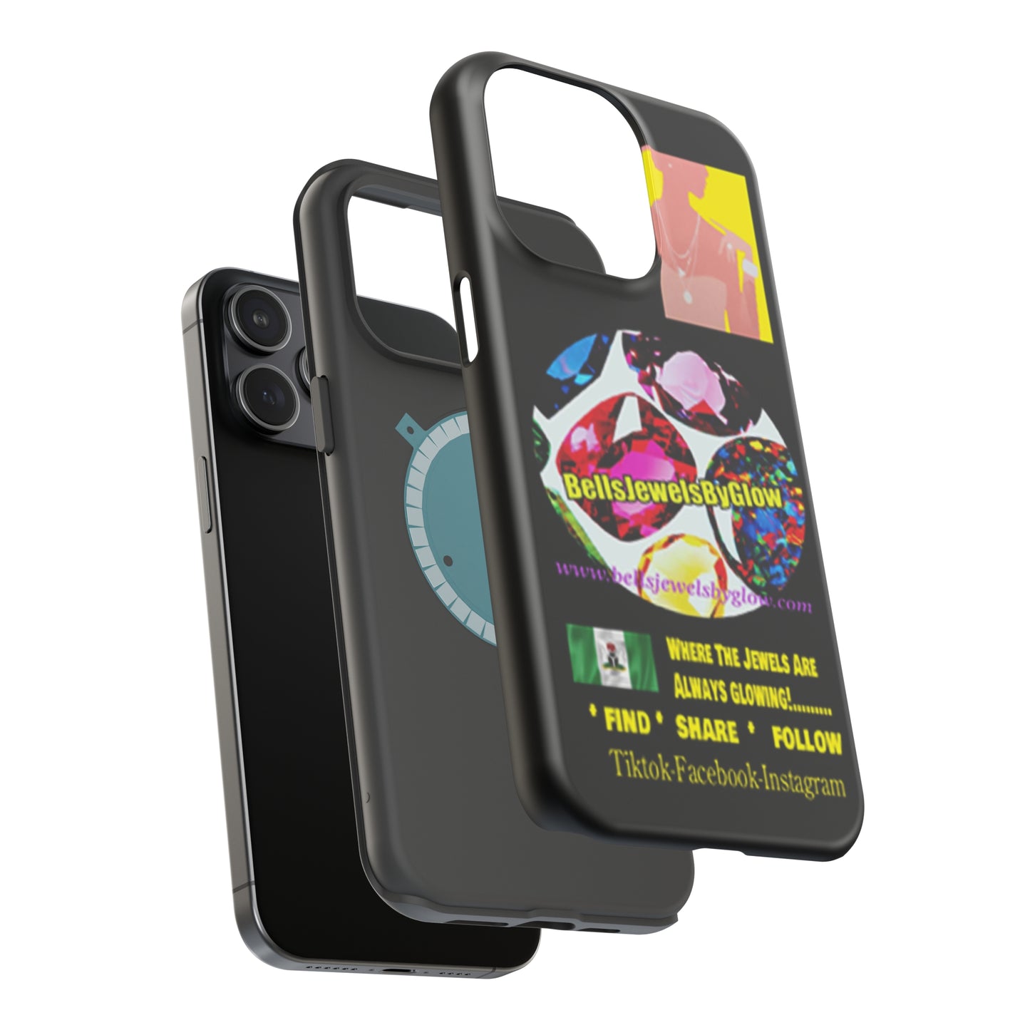 Jewels by Glow Iphone only! MagSafe Tough Cases