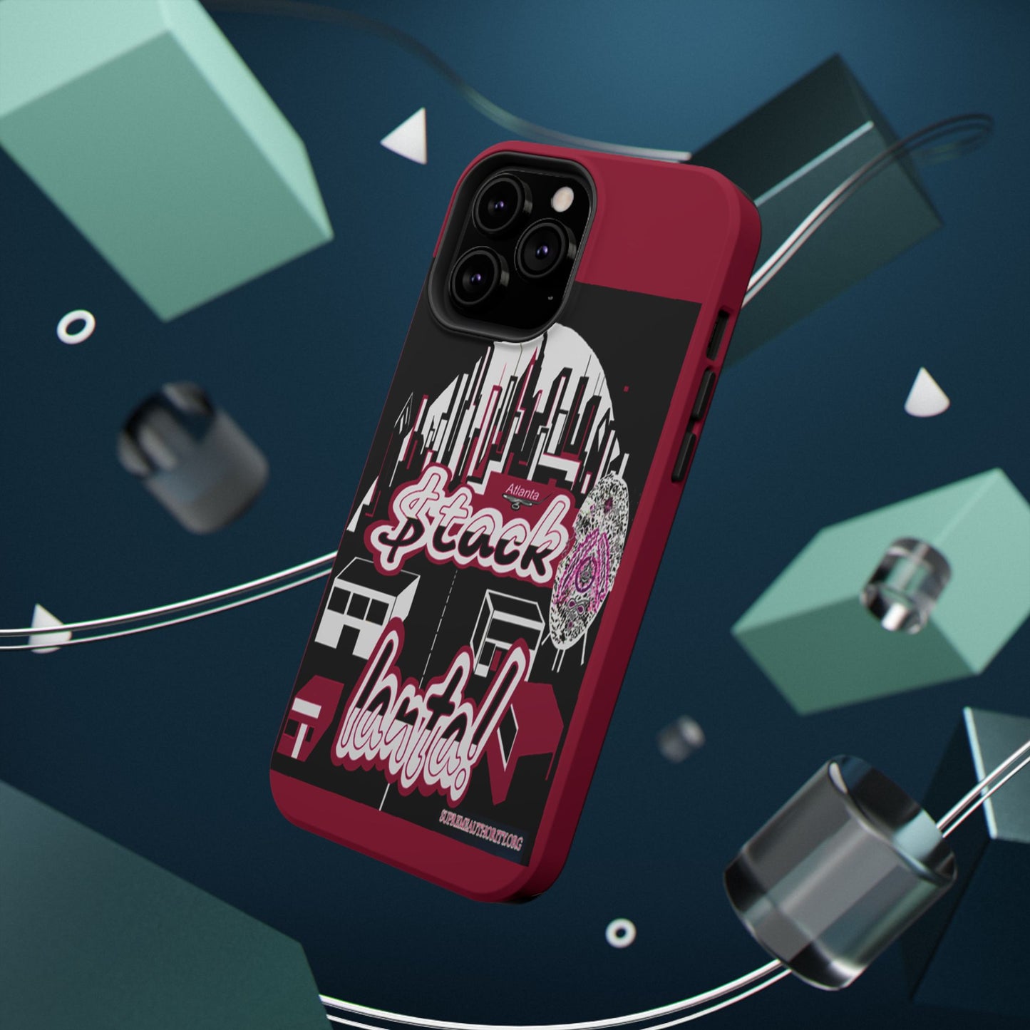 Stack-lanta 2!Remix Red Supreme Authority Iphone ONLY -Impact-Resistant Cases