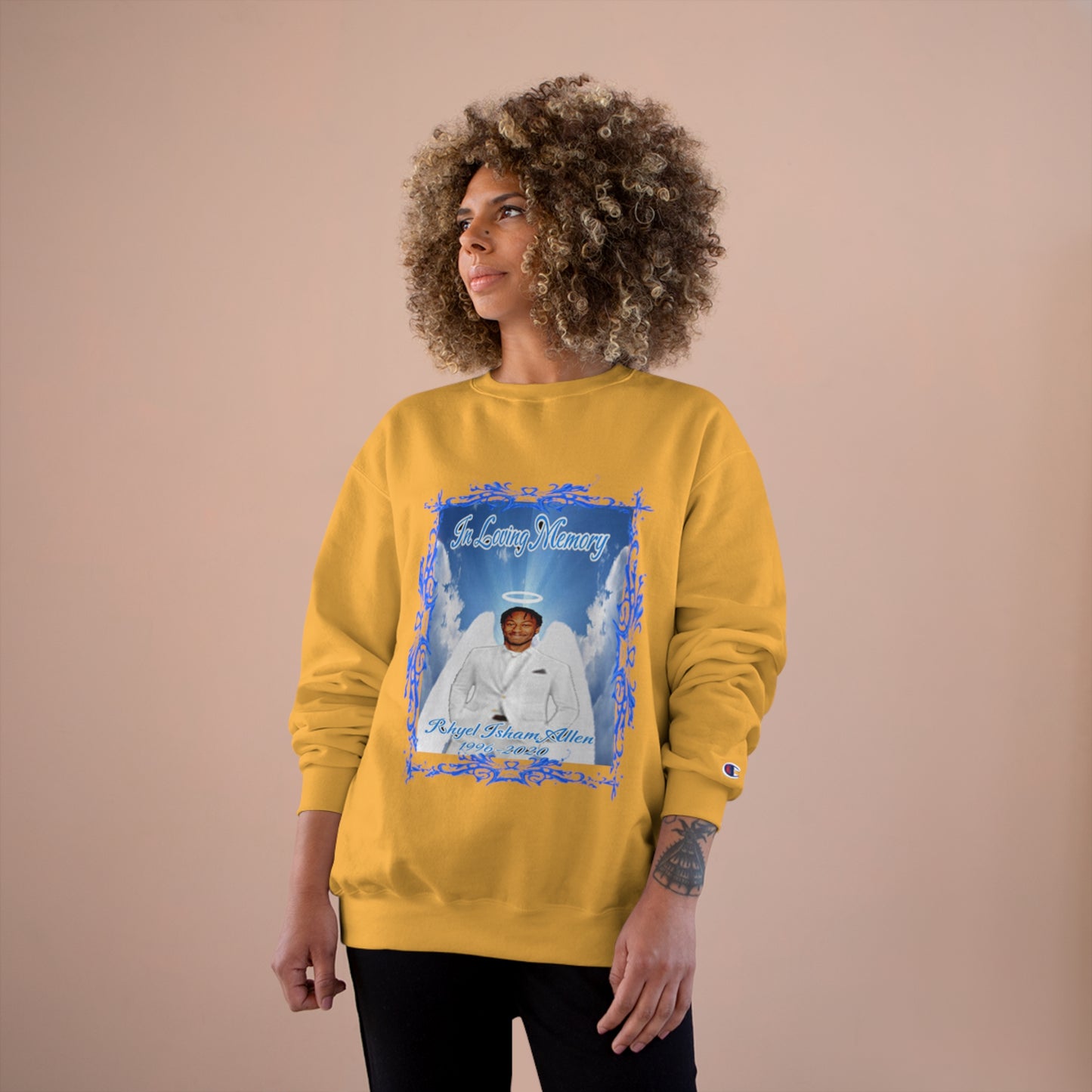Rhyel - In Loving Memory - Custom - Champion Sweatshirt