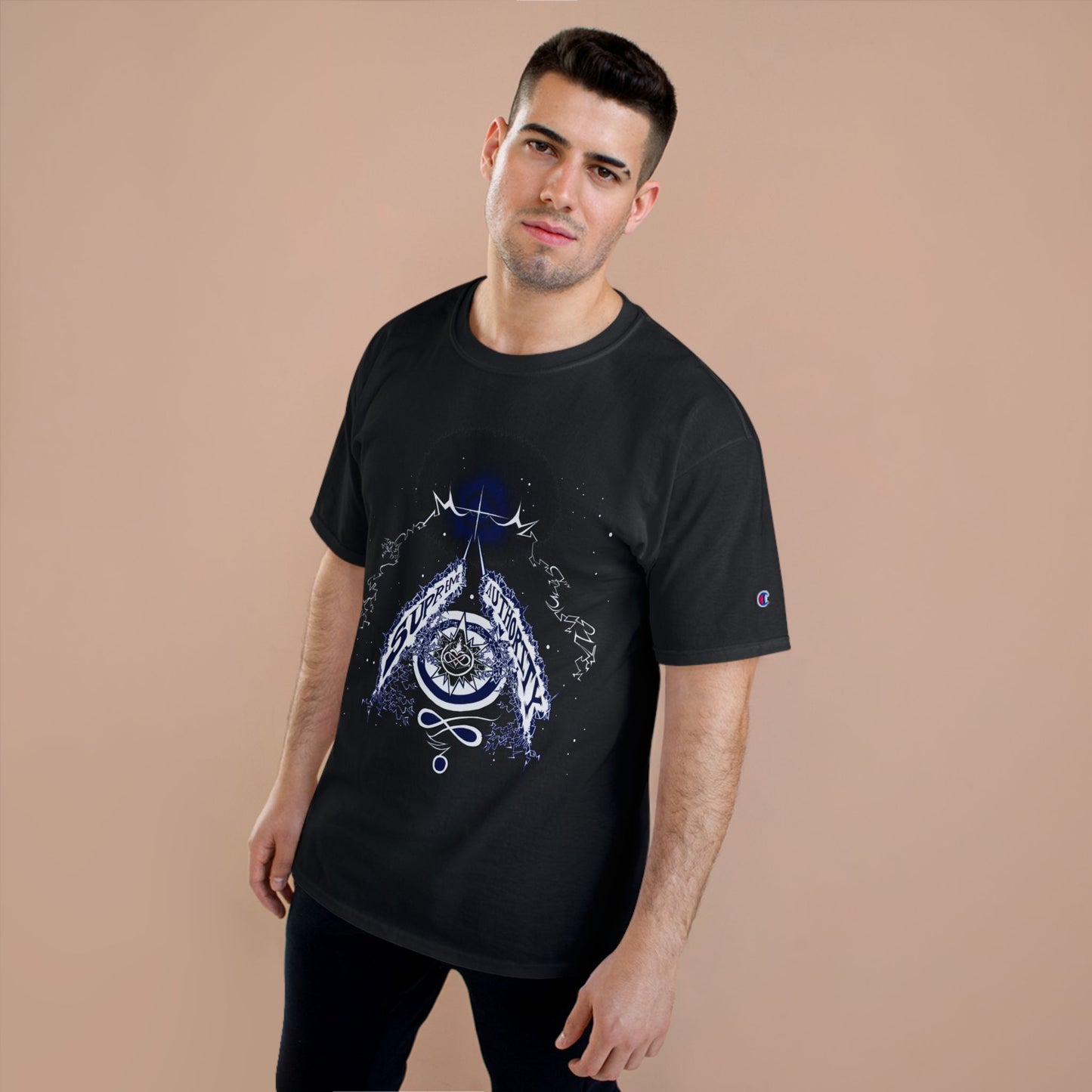 Supreme Authority - John 3:16 Champion T-Shirt
