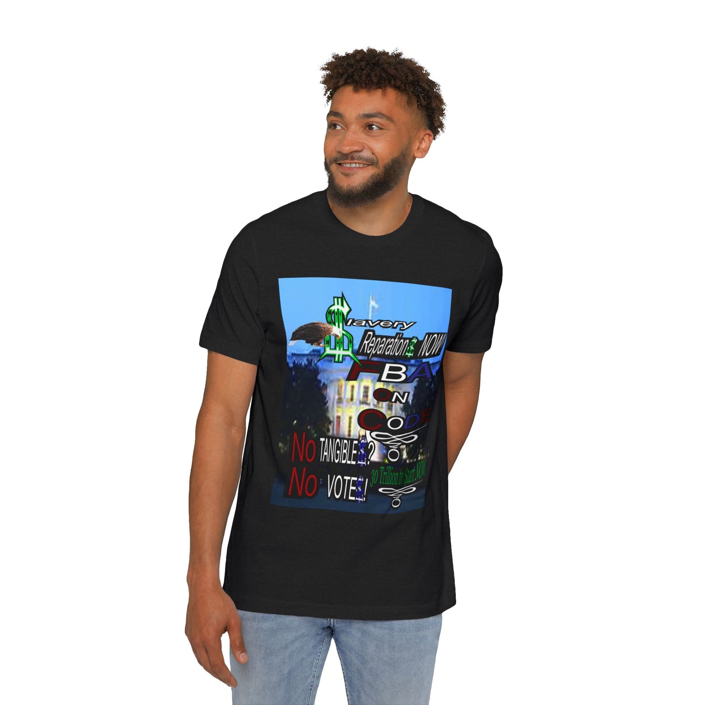 FBA Reparations now! -USA-Made Unisex Short-Sleeve Jersey T-Shirt