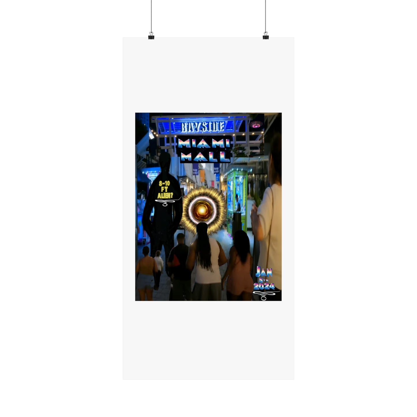 Copy of Miami Alien Mall 2 - Matte Vertical Posters