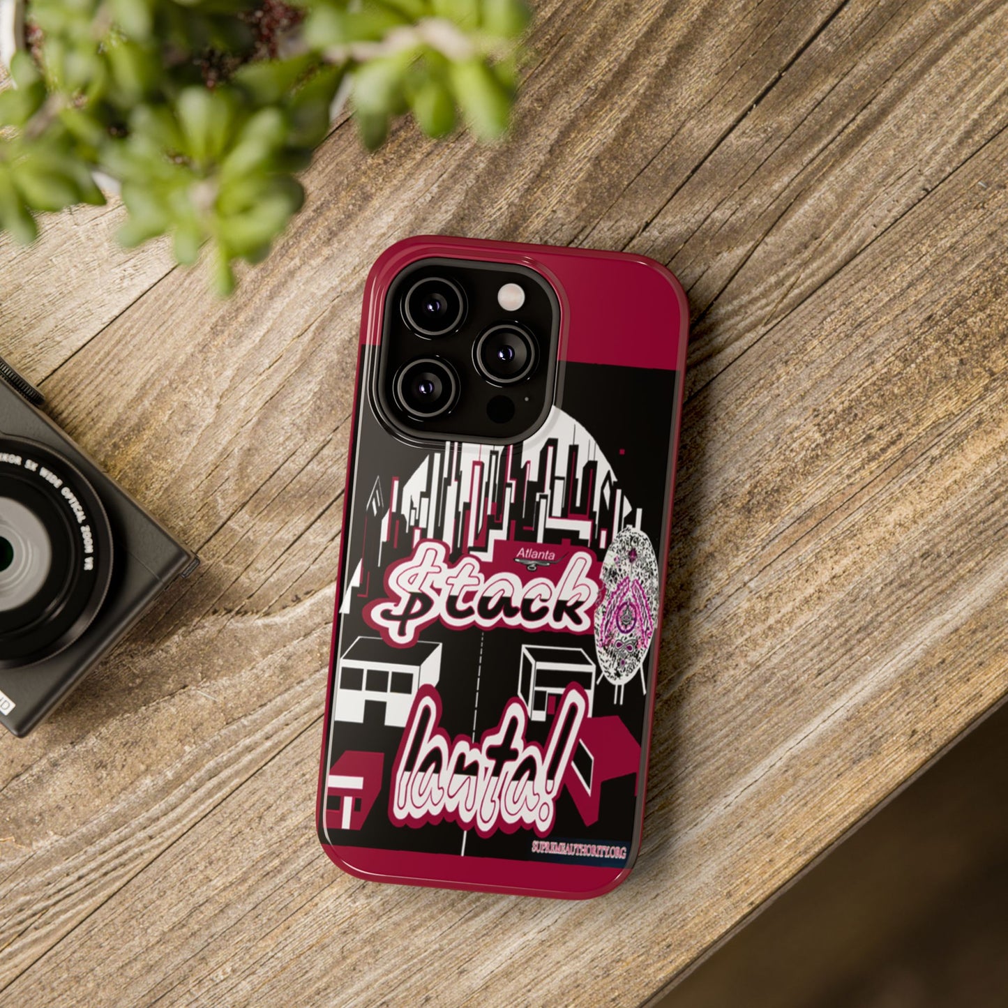 Stack-lanta 2!Remix Red Supreme Authority Iphone ONLY -Impact-Resistant Cases