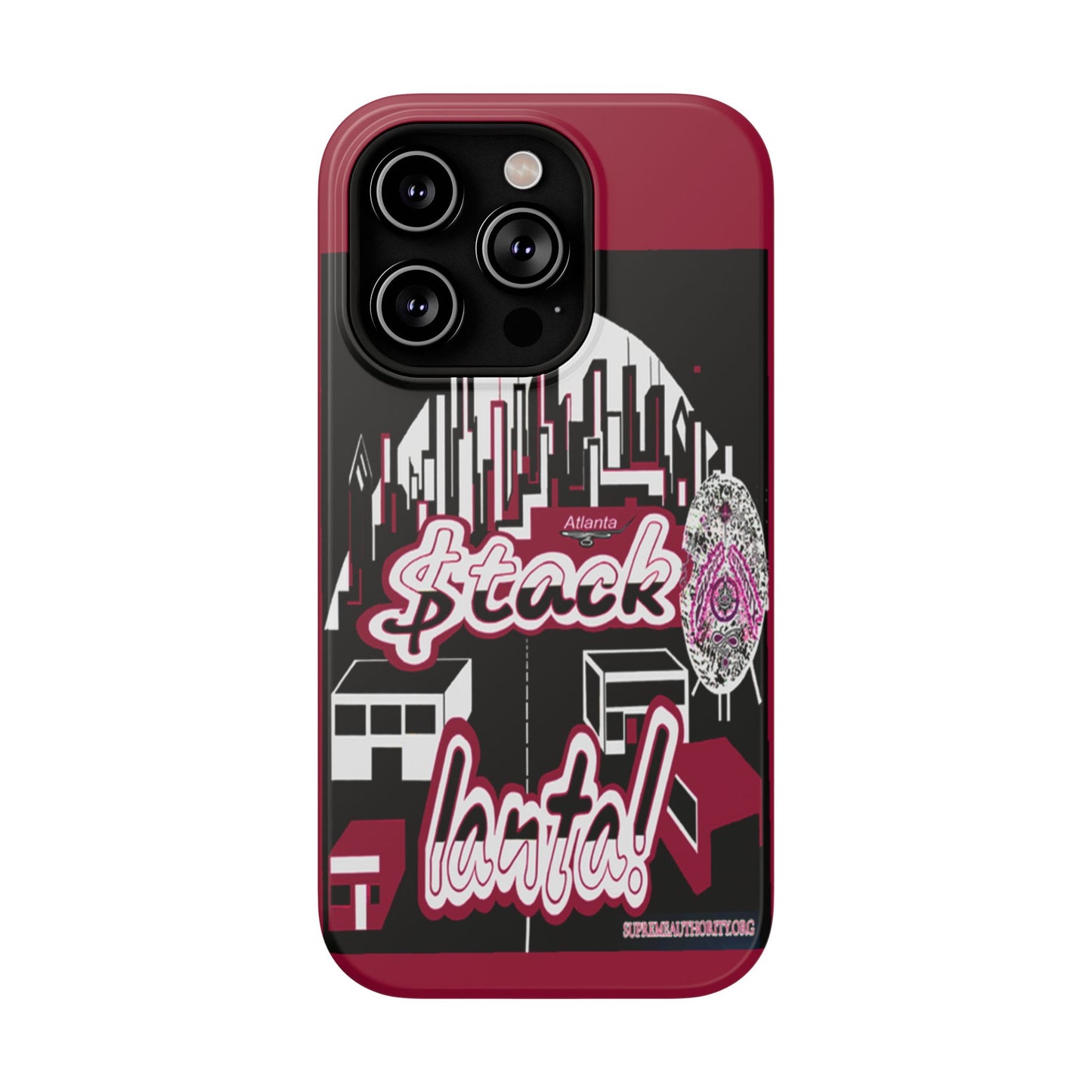 Stack-lanta 2!Remix Red Supreme Authority Iphone ONLY -Impact-Resistant Cases