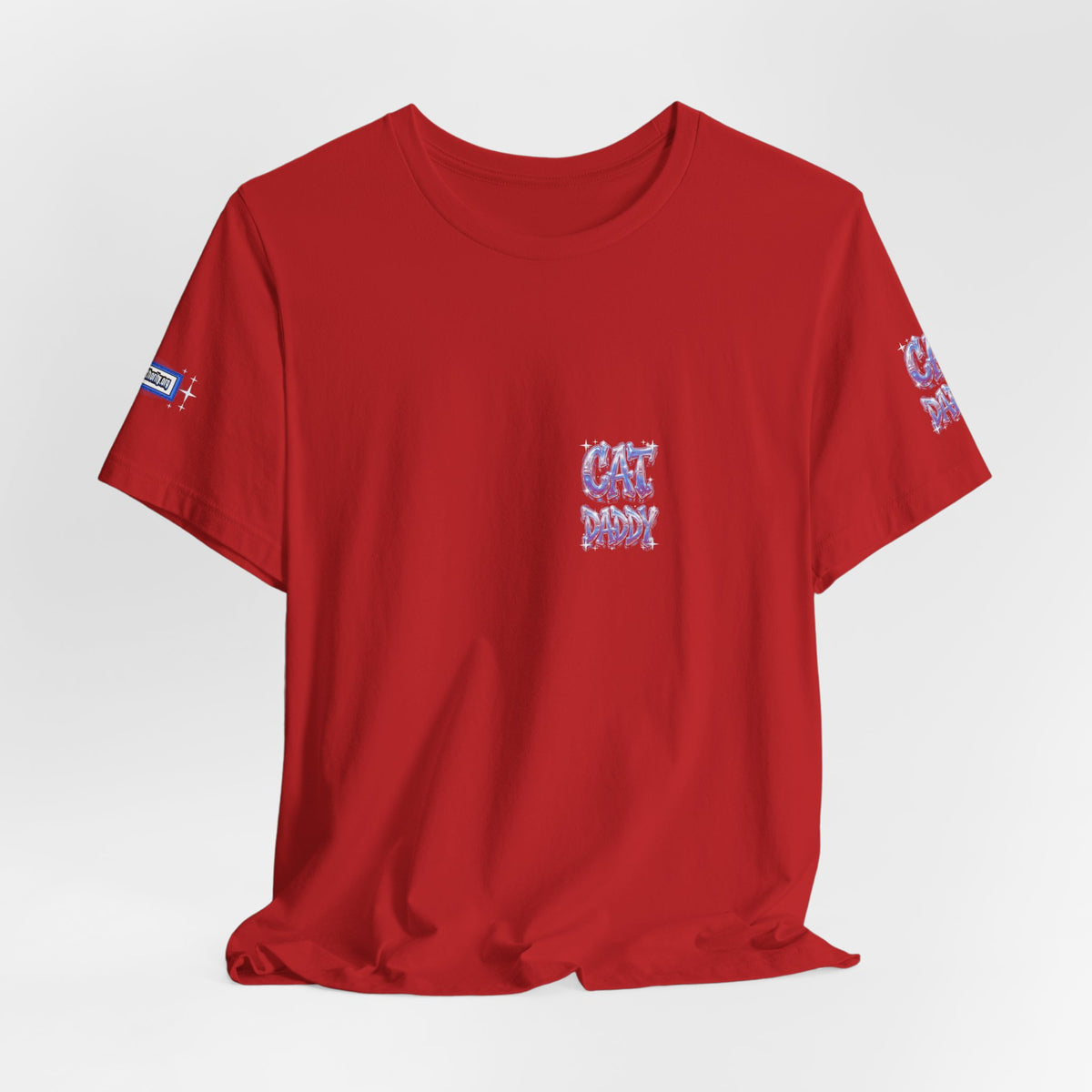 Cat Daddy Graffiti T-Shirt - Blue Chrome, 4-Sided Badge Edition
