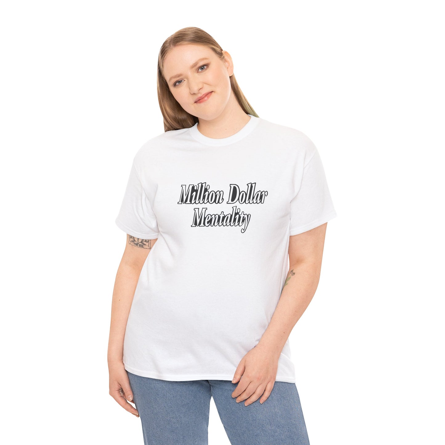 Copy of Million Dollar Mentality 2 w/ Life Hack Unisex Heavy Cotton Tee