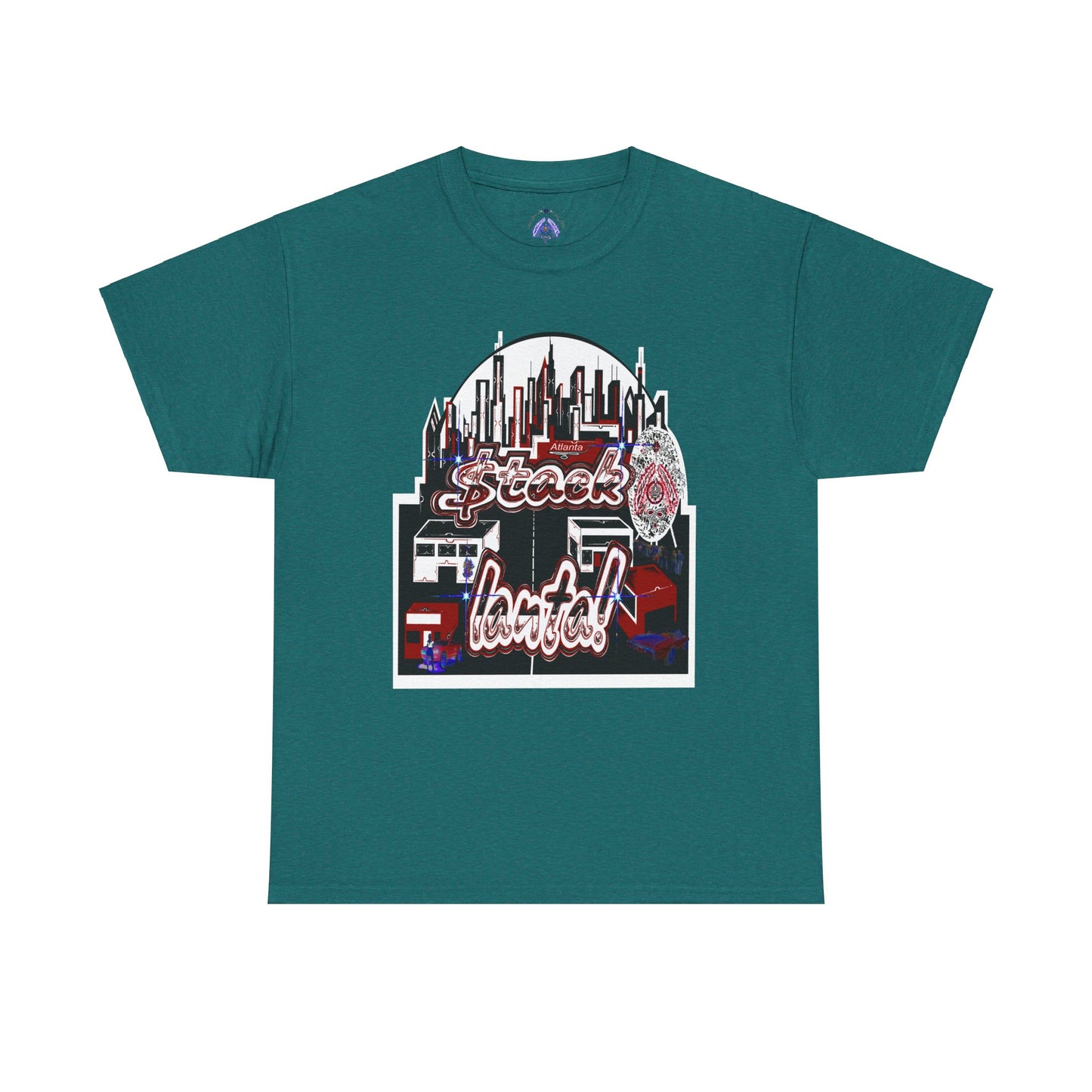Stack-lanta Get Money graffiti Supreme Authority Unisex Heavy Cotton Tee