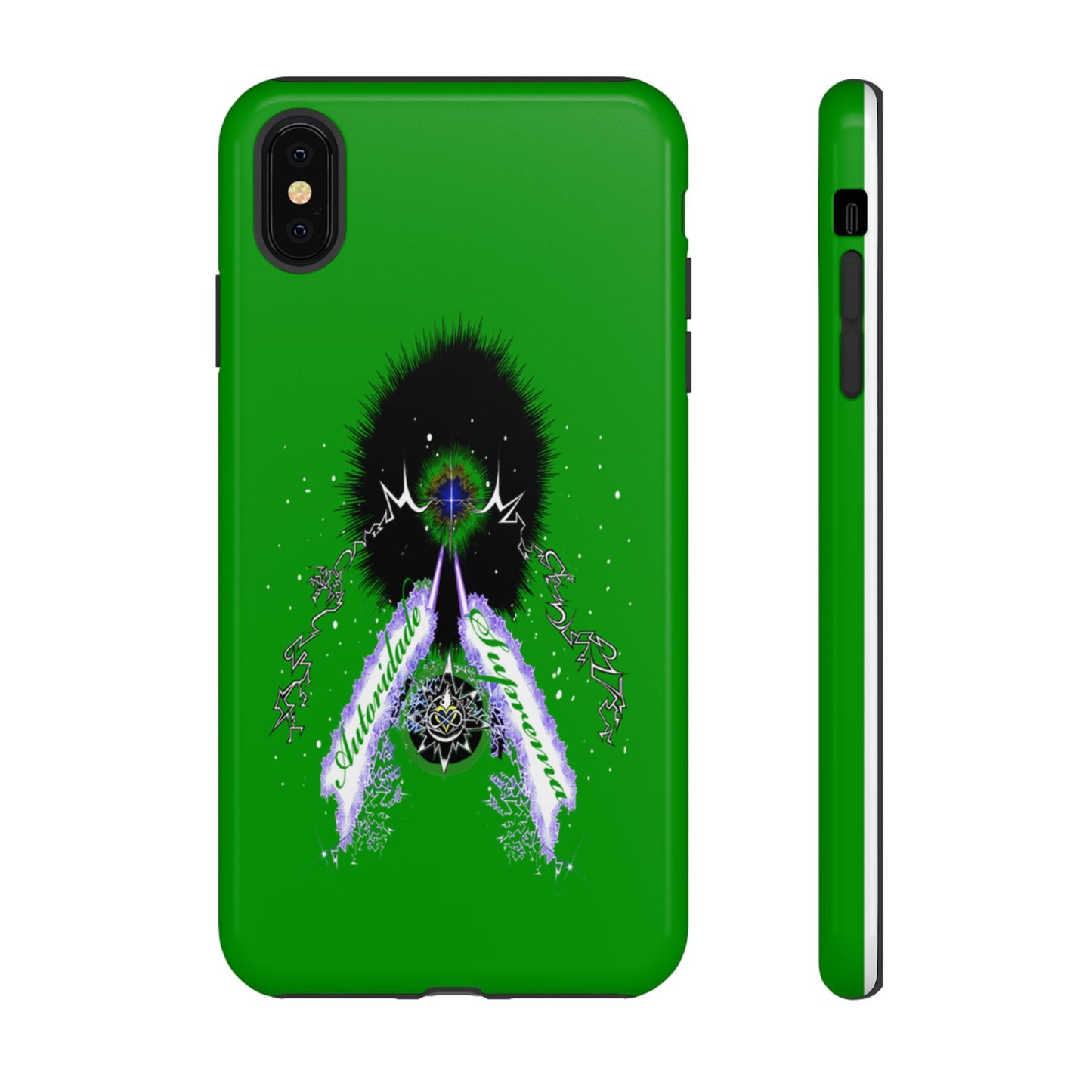 Autoridade Suprema -Portuguese -Green-Iphone only! Tough Cases