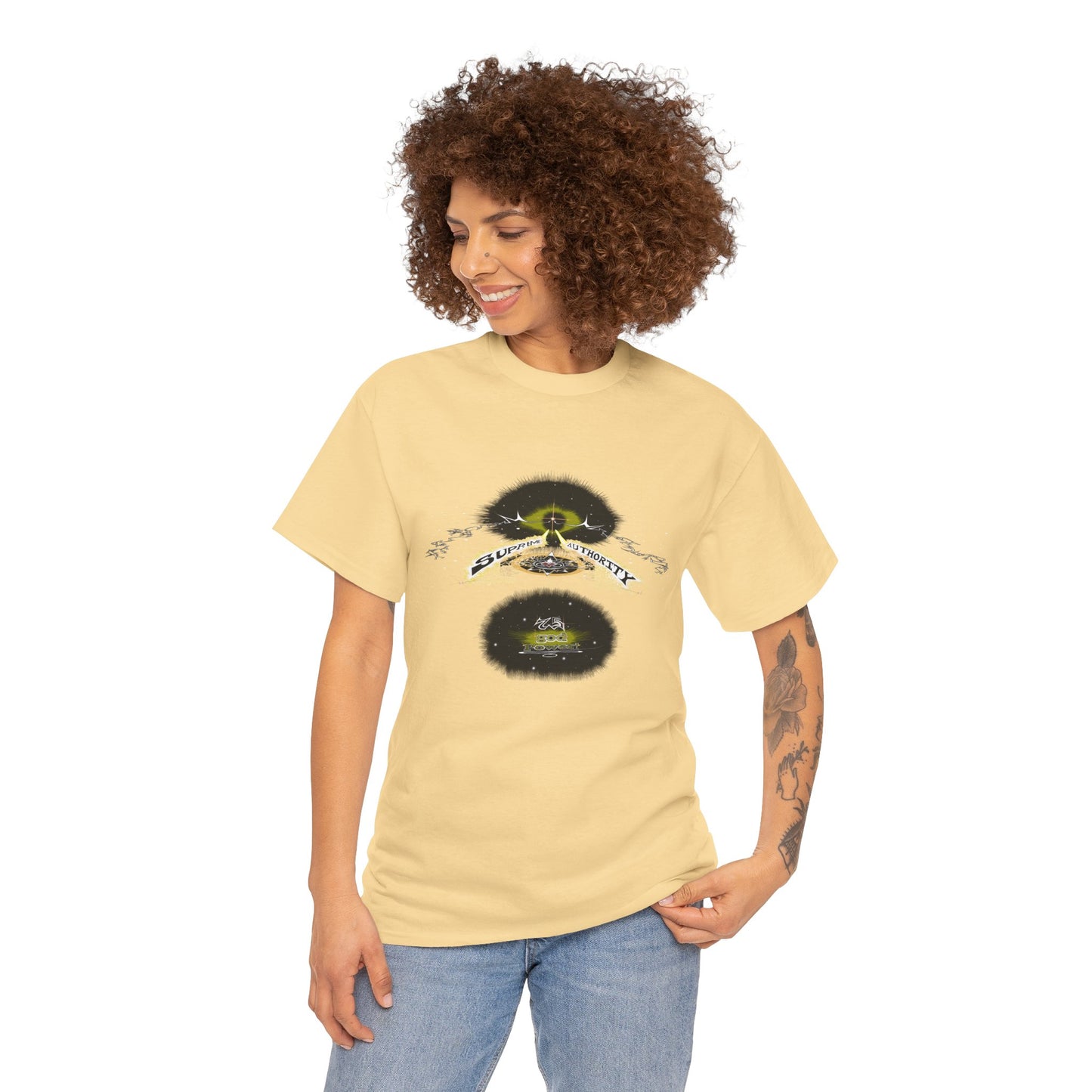 Copy of Supreme Authority god Power Gold -Unisex Heavy Cotton Tee