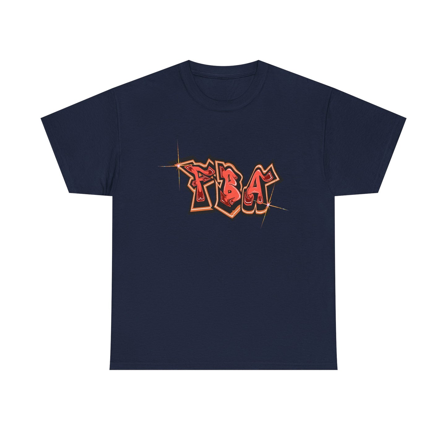FBA Bling, Graffiti Art Unisex Heavy Cotton Tee, Streetwear T-Shirt, Urban Fashion, Casual Wear, Graphic Tee, Gift for Young Adults