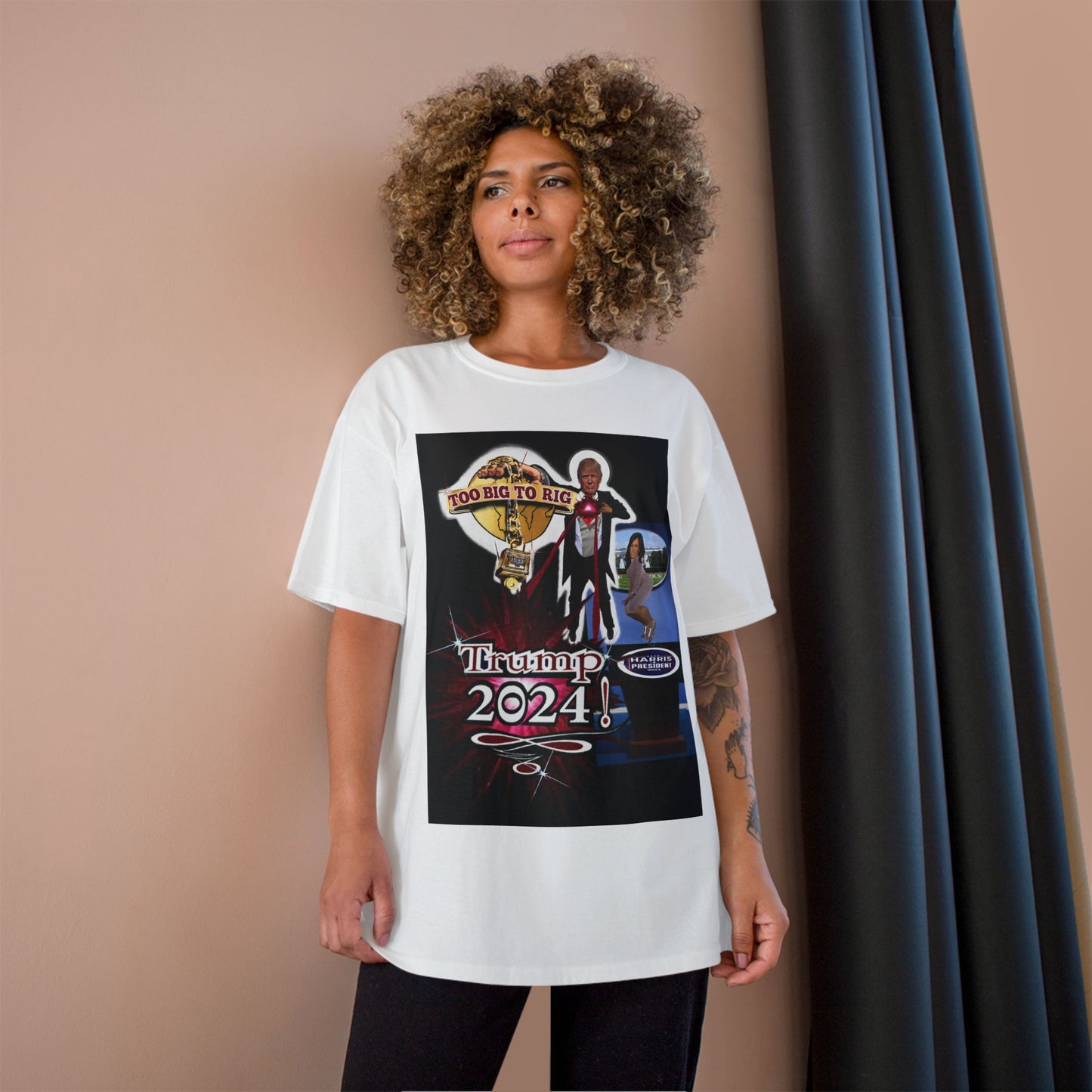 Trump Too Big To Rig! 2024! Premium - Champion T-Shirt