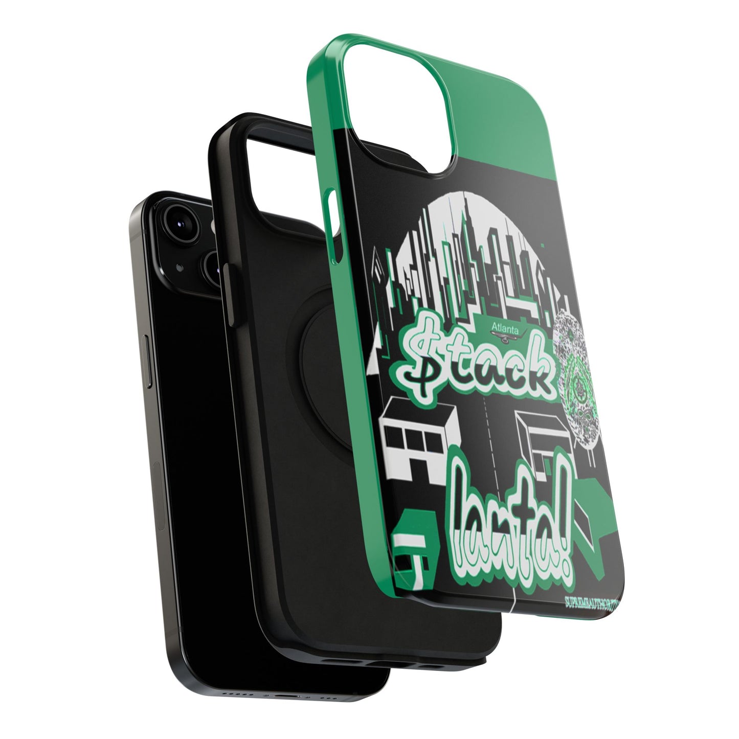 Stack-lanta 2! Remix Green Supreme Authority Iphone ONLY -Impact-Resistant Cases
