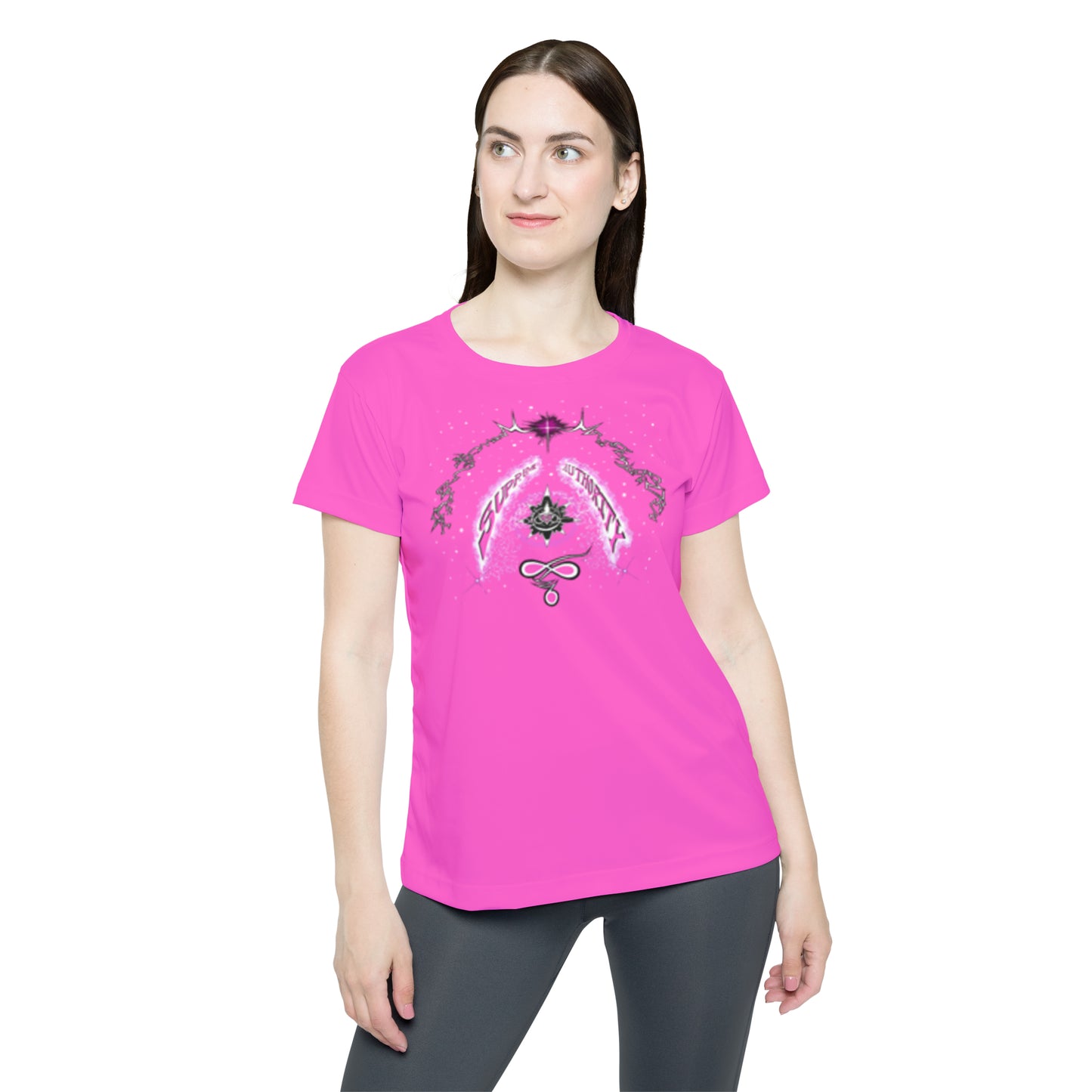 Copy of Supreme Authority Pink! Women's Sports Jersey (AOP)