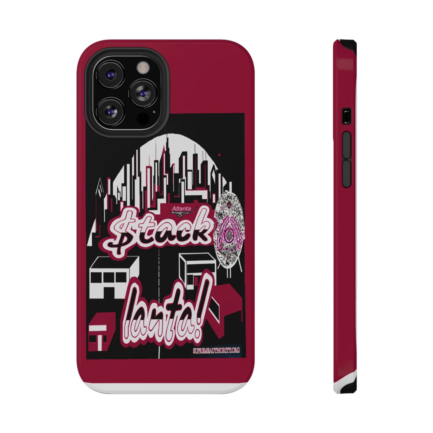 Stack-lanta 2!Remix Red Supreme Authority Iphone ONLY -Impact-Resistant Cases