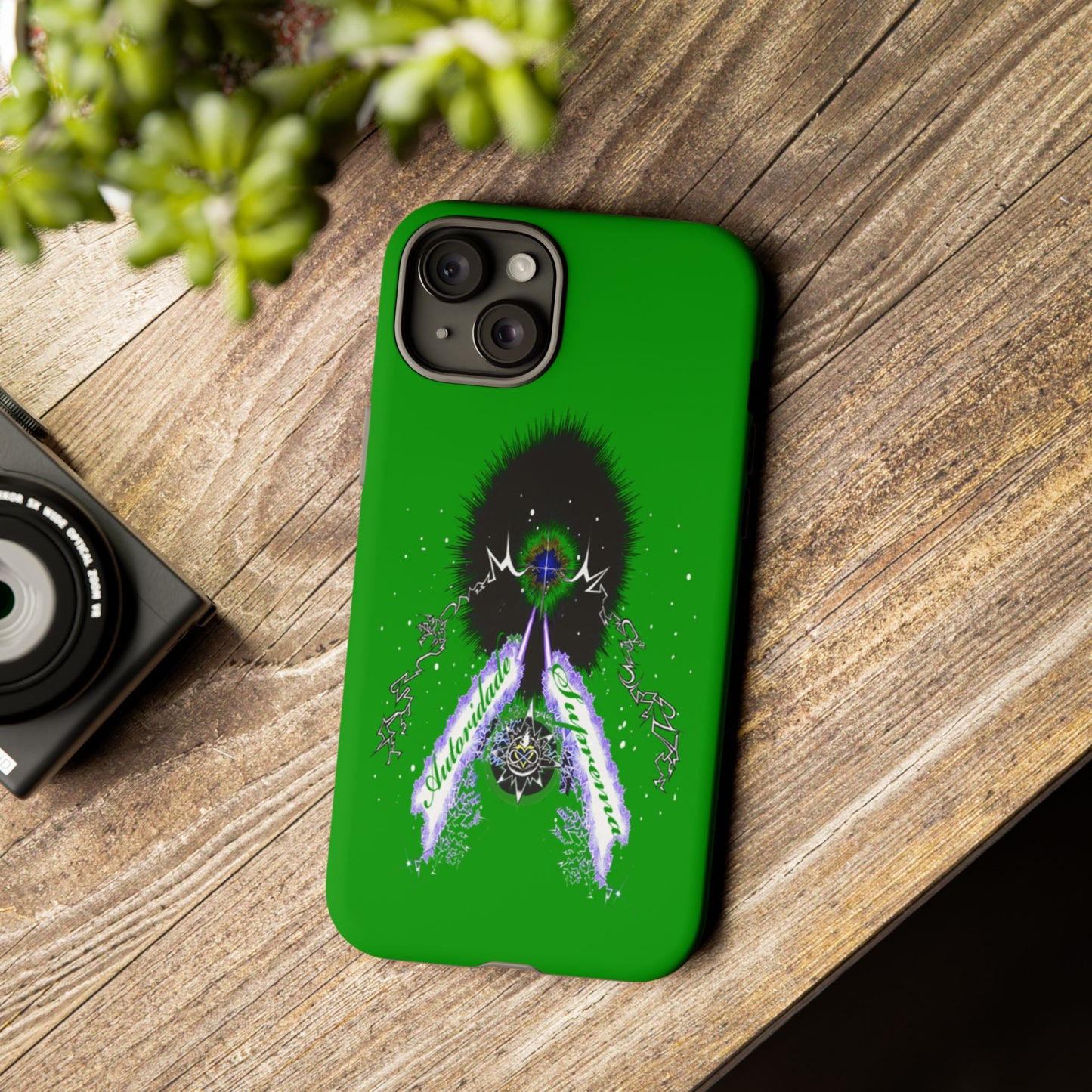 Autoridade Suprema -Portuguese -Green-Iphone only! Tough Cases