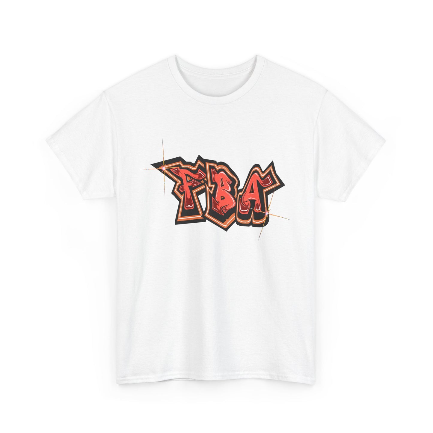 FBA Bling, Graffiti Art Unisex Heavy Cotton Tee, Streetwear T-Shirt, Urban Fashion, Casual Wear, Graphic Tee, Gift for Young Adults