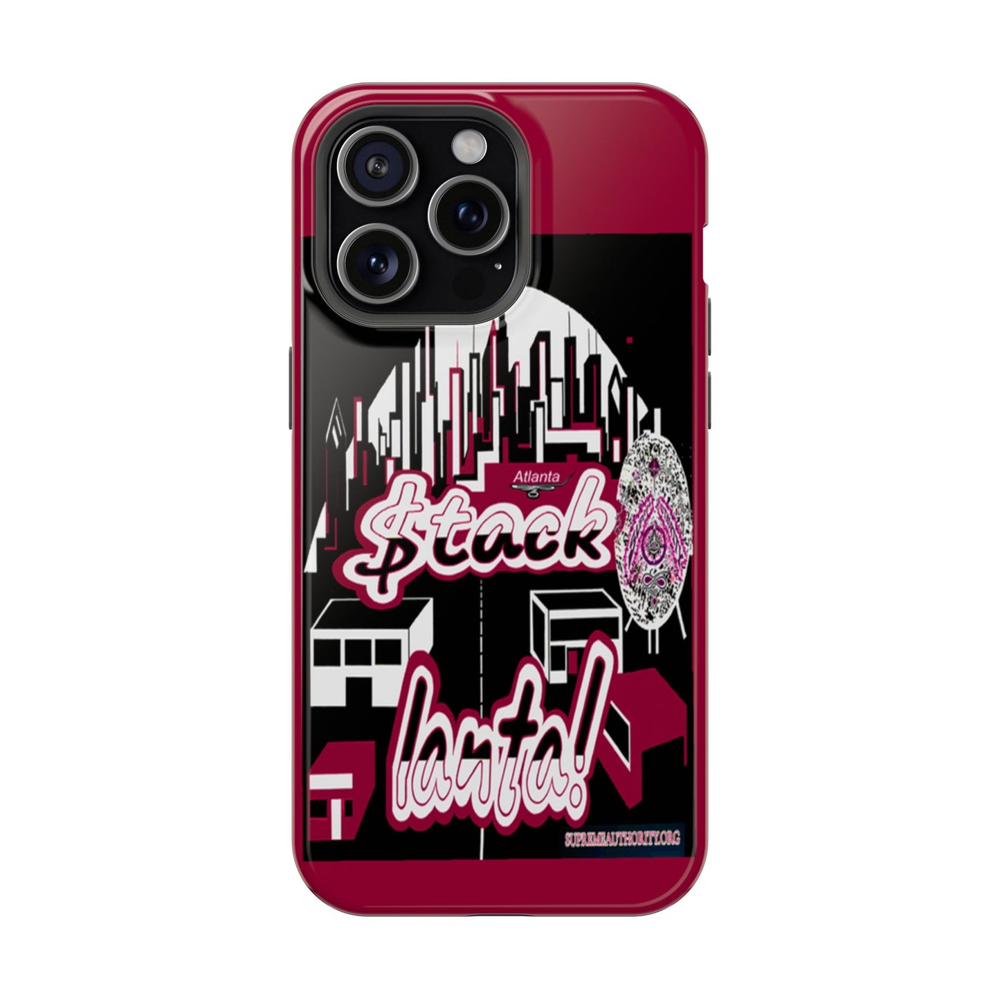 Stack-lanta 2!Remix Red Supreme Authority Iphone ONLY -Impact-Resistant Cases