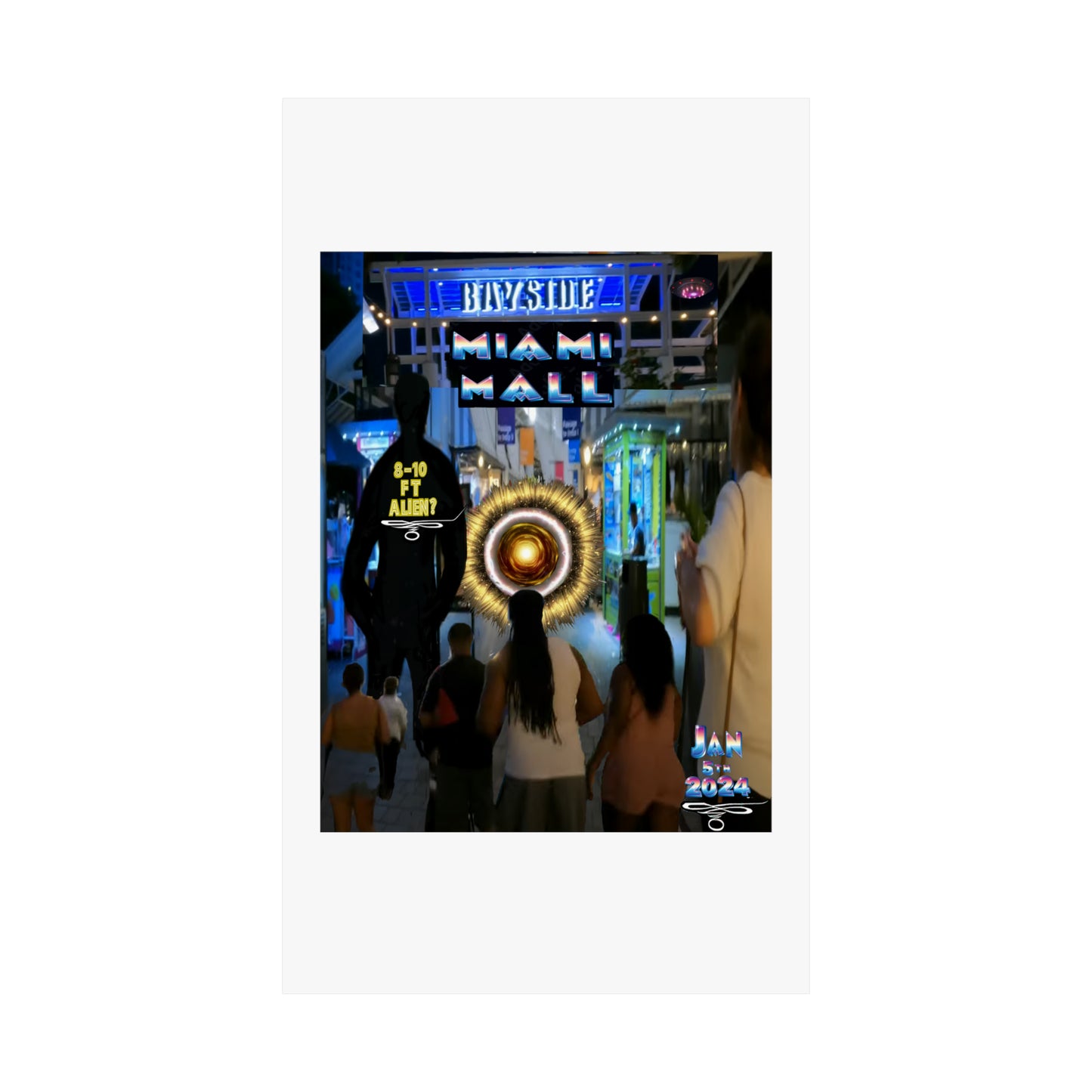 Copy of Miami Alien Mall 2 - Matte Vertical Posters
