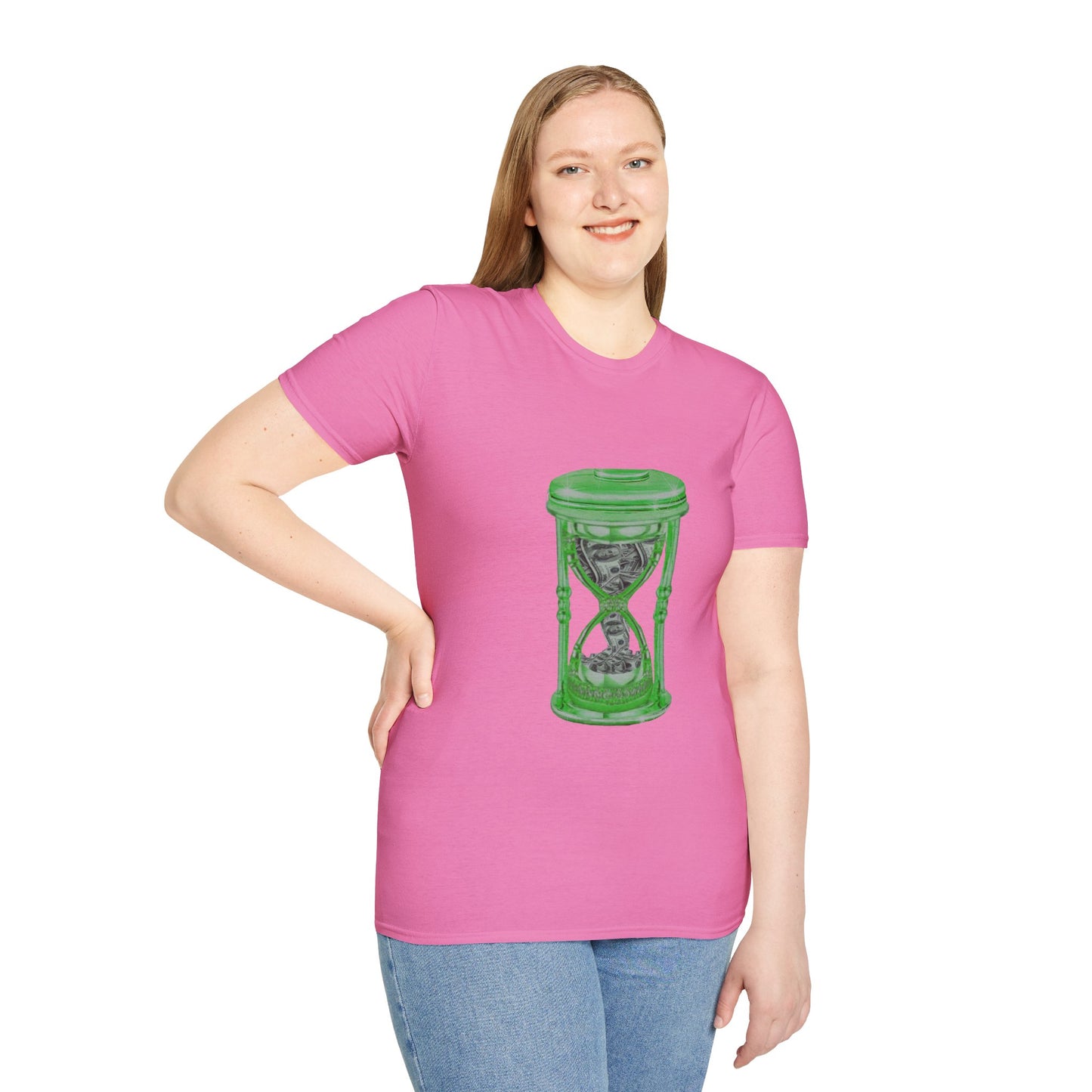 MY Time is MONEY Green - Unisex Softstyle T-Shirt