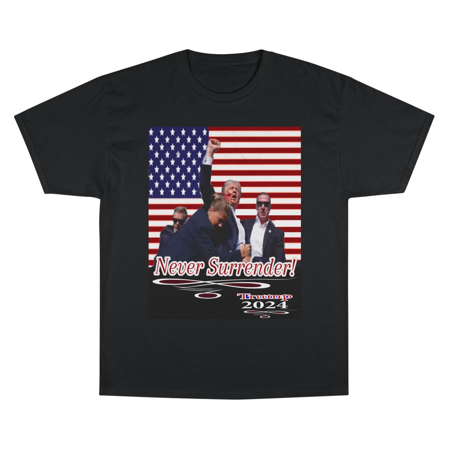 Trump Never Surrender Champion T-Shirt