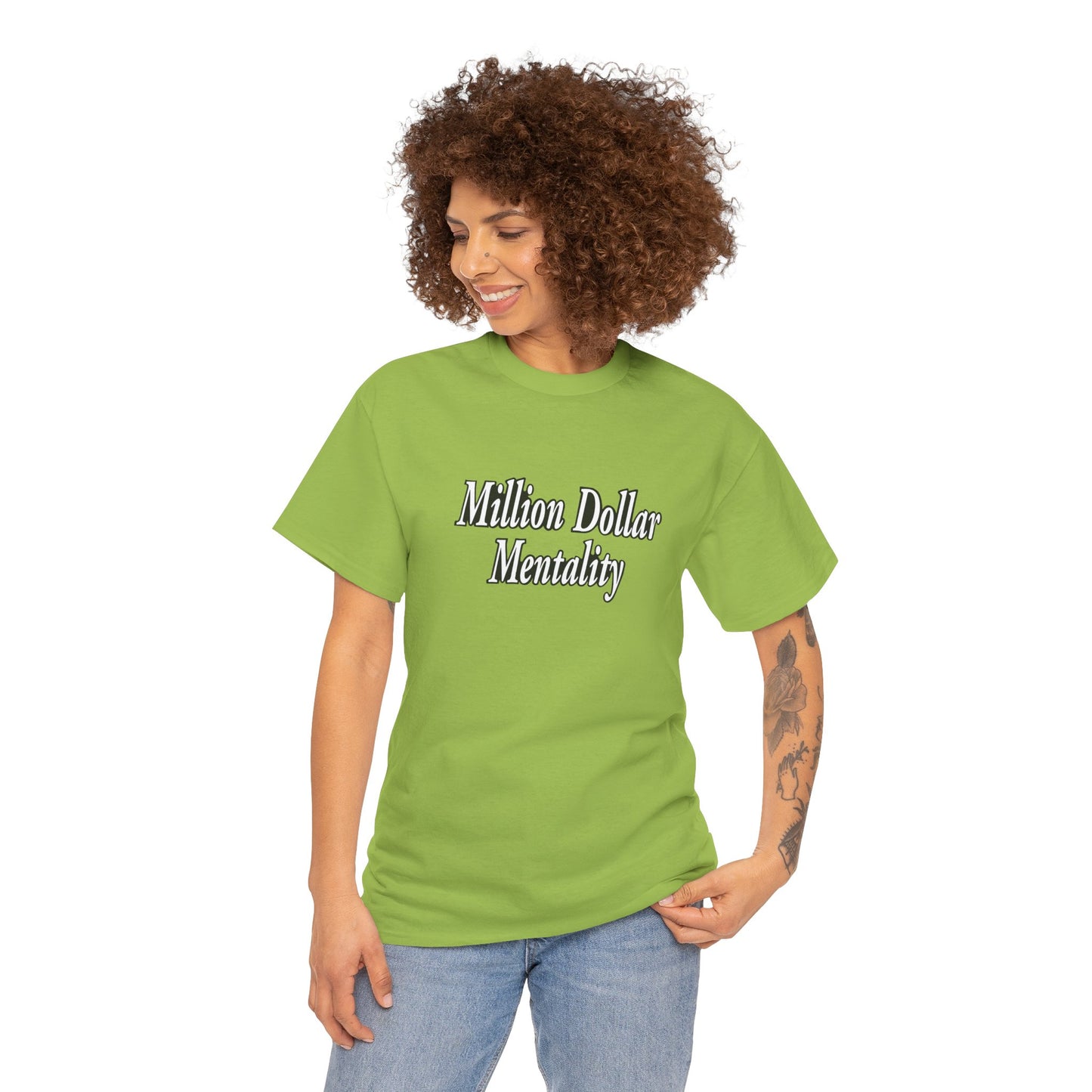 Copy of Million Dollar Mentality 2 w/ Life Hack Unisex Heavy Cotton Tee
