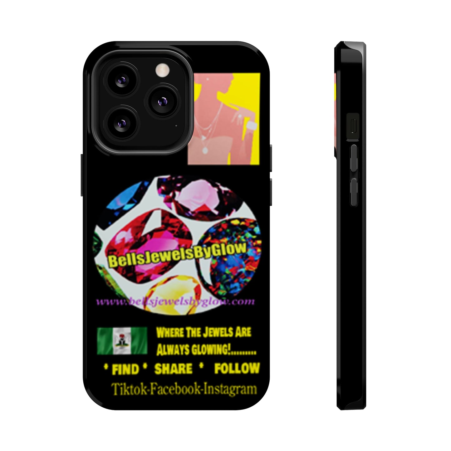 Jewels by Glow Iphone only! MagSafe Tough Cases