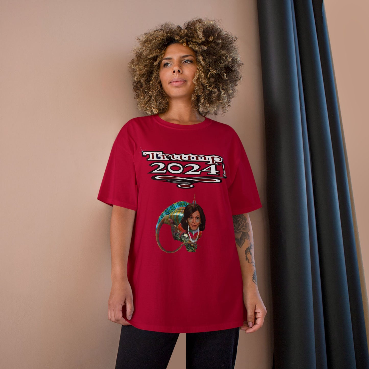 Trump Kamala Chameleon - Champion T-Shirt