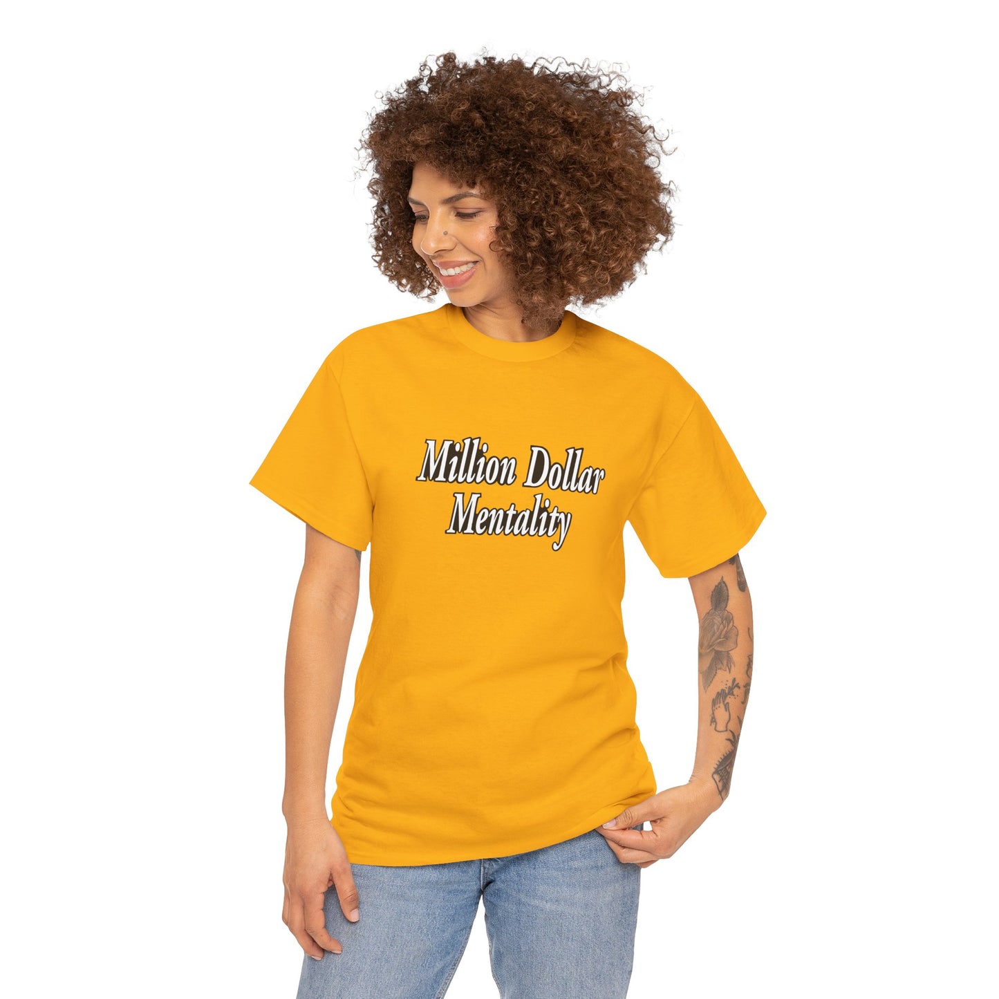Copy of Million Dollar Mentality 2 w/ Life Hack Unisex Heavy Cotton Tee