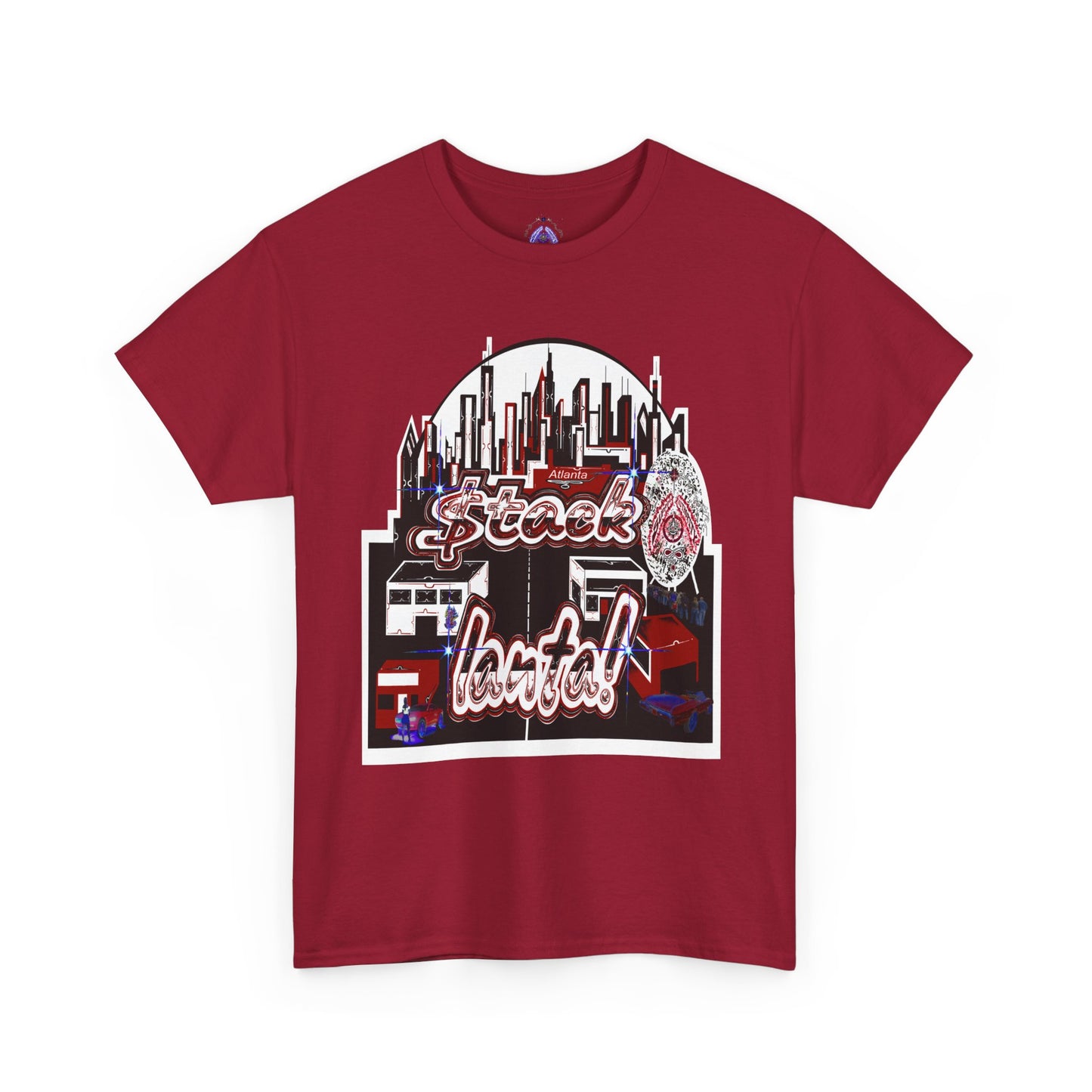 Stack-lanta Get Money graffiti Supreme Authority Unisex Heavy Cotton Tee