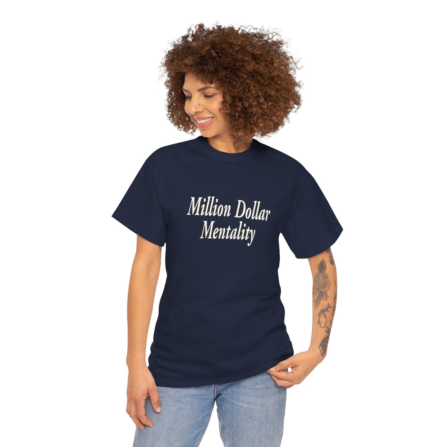 Copy of Million Dollar Mentality 2 w/ Life Hack Unisex Heavy Cotton Tee