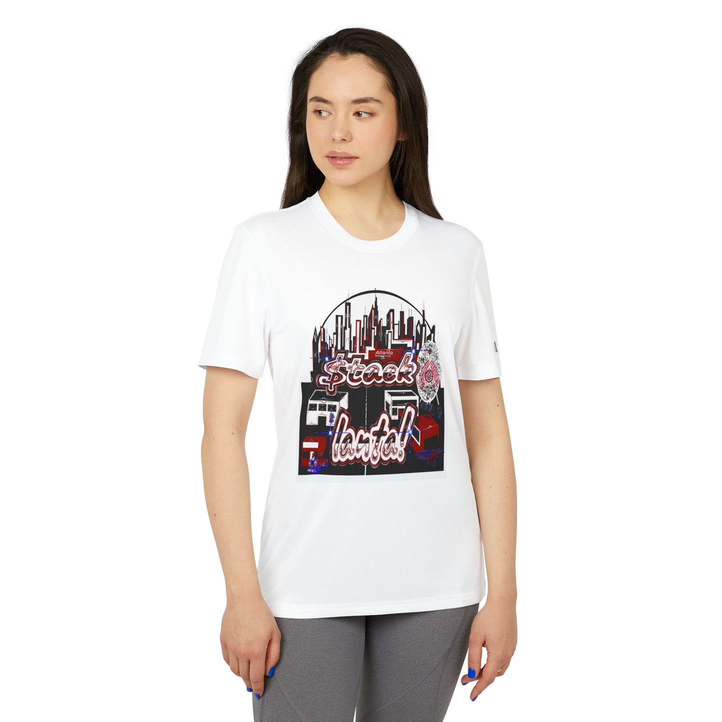 Stack-lanta! Get Money! Graffiti Remix! Supreme Authority - adidas Unisex Sport T-shirt