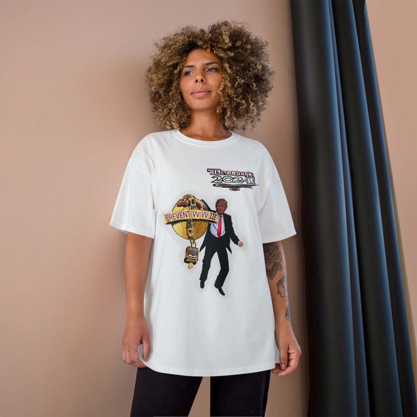 Trump Prevent WW3 1 -Champion T-Shirt
