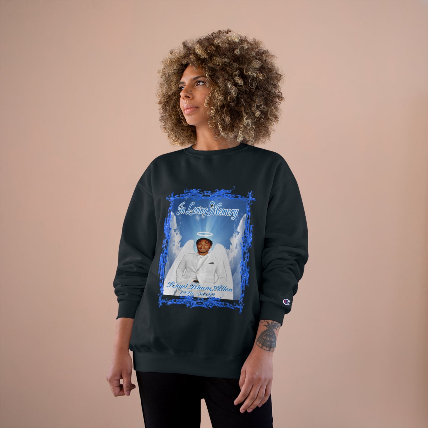 Rhyel - In Loving Memory - Custom - Champion Sweatshirt