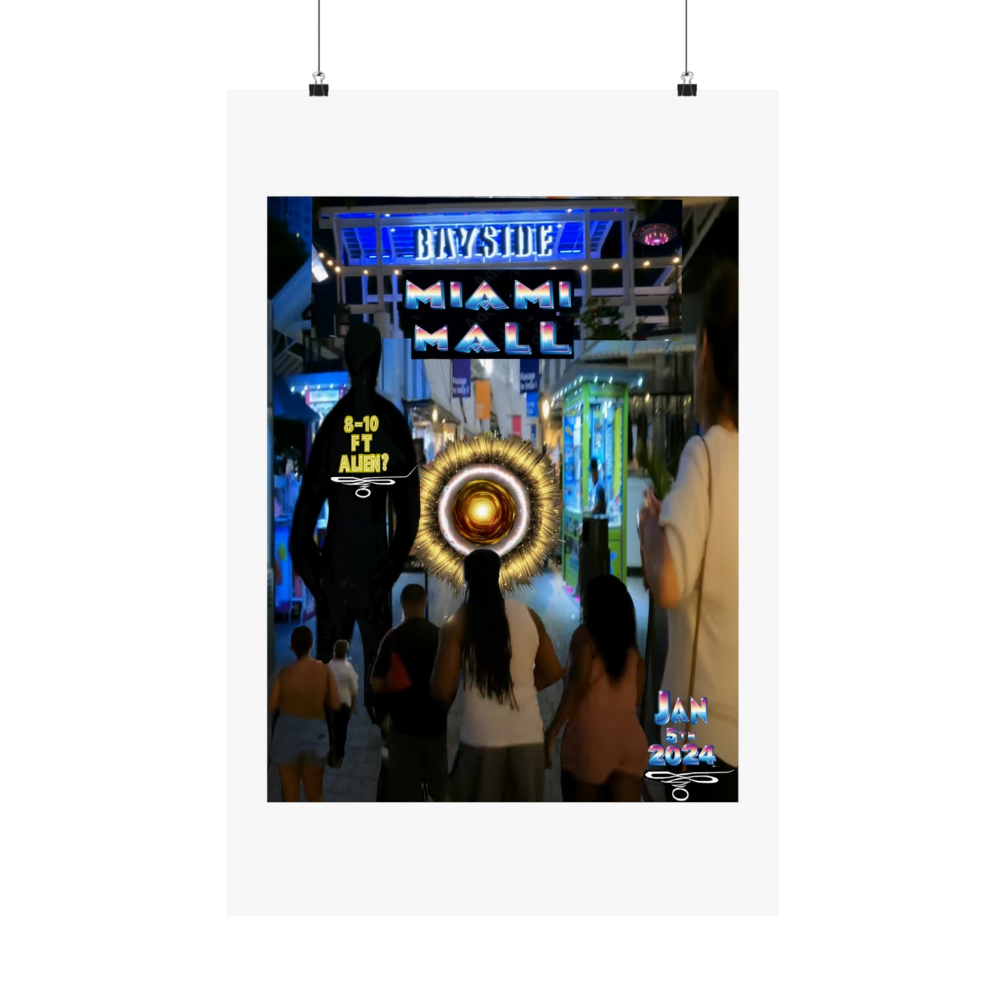 Copy of Miami Alien Mall 2 - Matte Vertical Posters