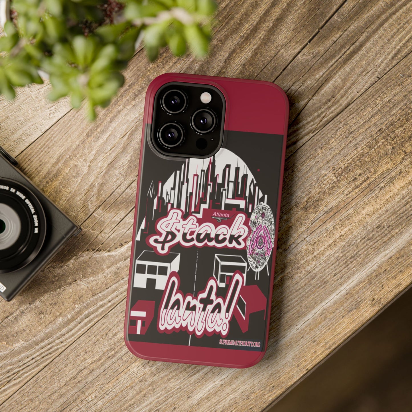 Stack-lanta 2!Remix Red Supreme Authority Iphone ONLY -Impact-Resistant Cases