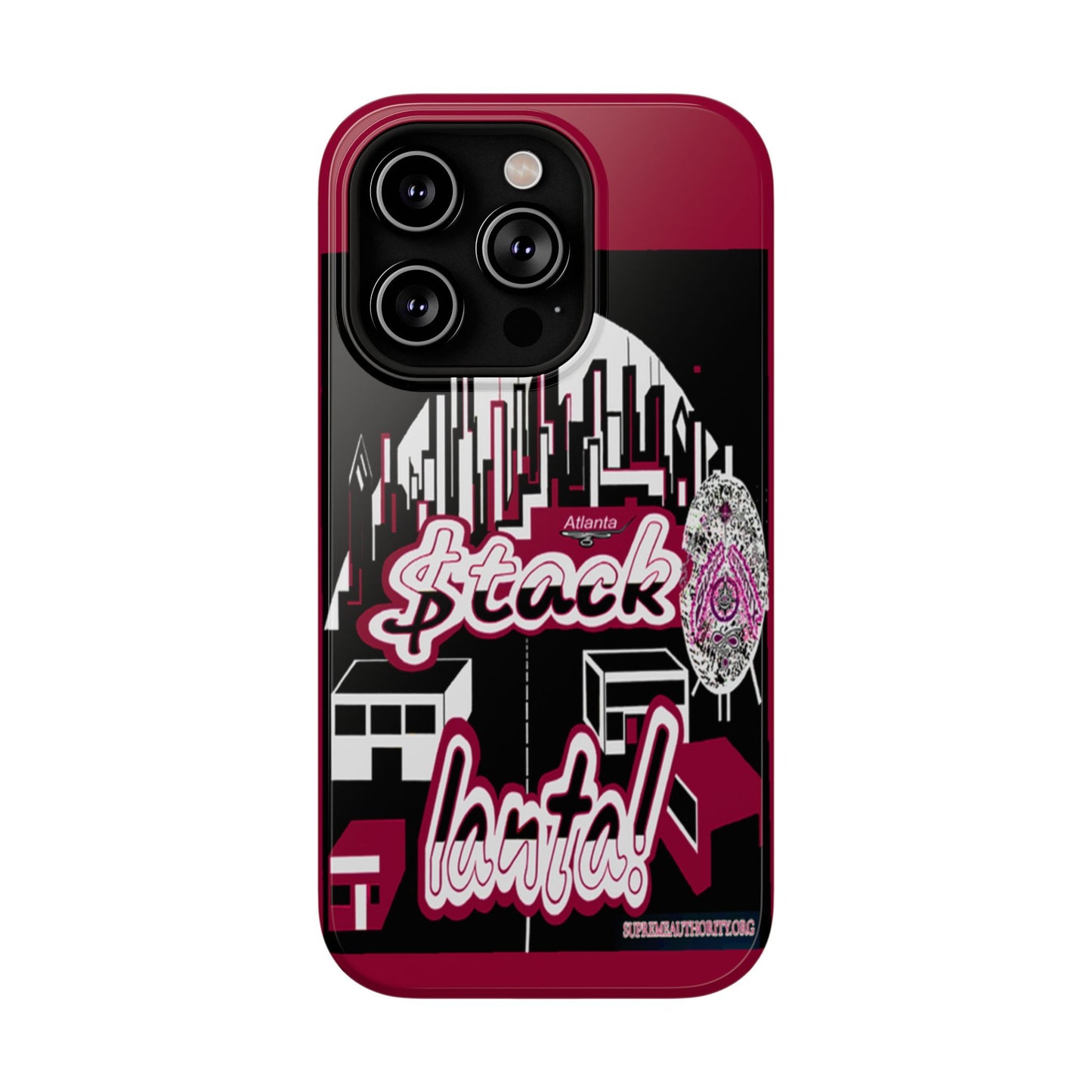 Stack-lanta 2!Remix Red Supreme Authority Iphone ONLY -Impact-Resistant Cases