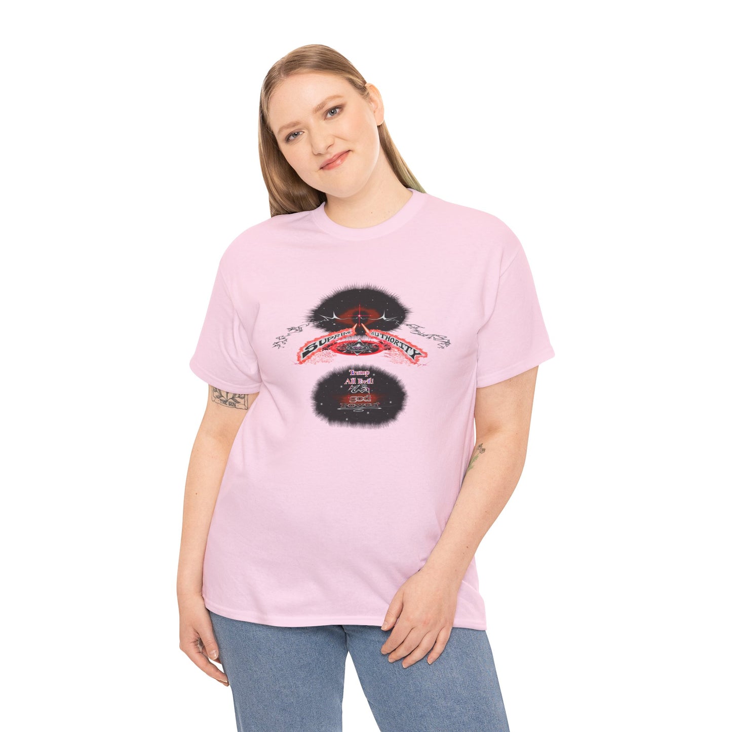 Supreme Authority Trump All Evil -Unisex Heavy Cotton Tee