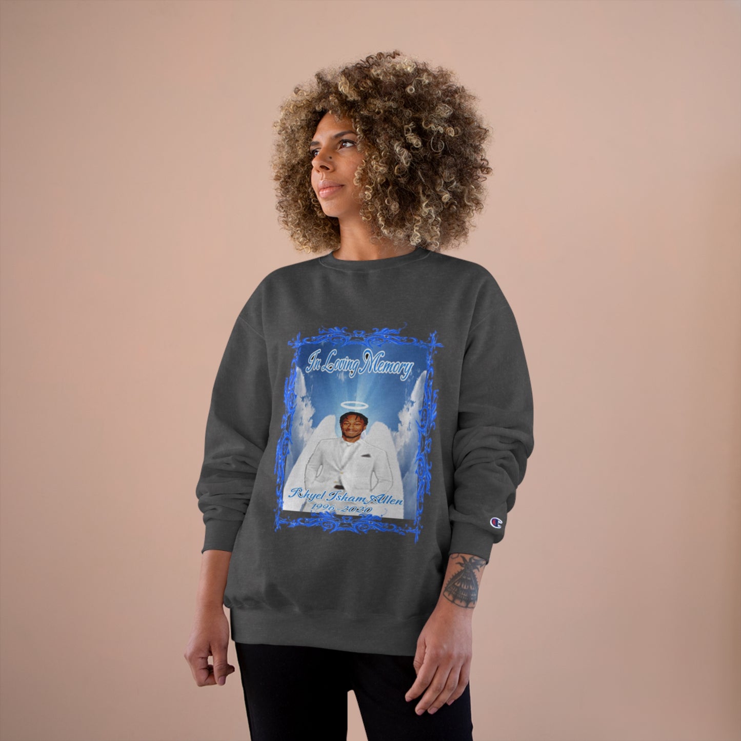 Rhyel - In Loving Memory - Custom - Champion Sweatshirt