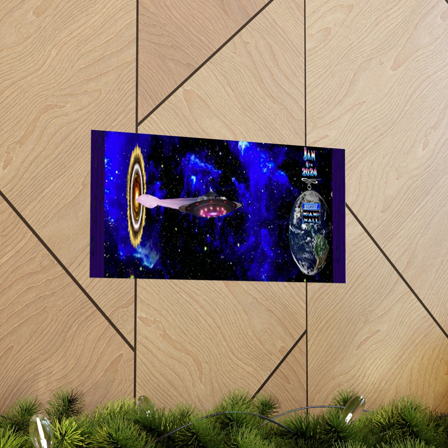 Miami Alien Mall 1 Matte Horizontal Posters