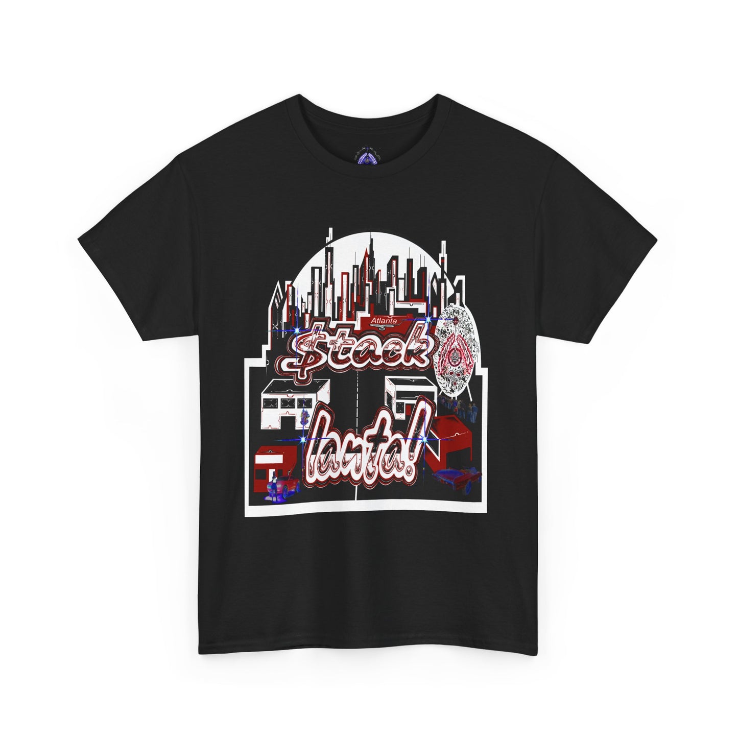 Stack-lanta Get Money graffiti Supreme Authority Unisex Heavy Cotton Tee