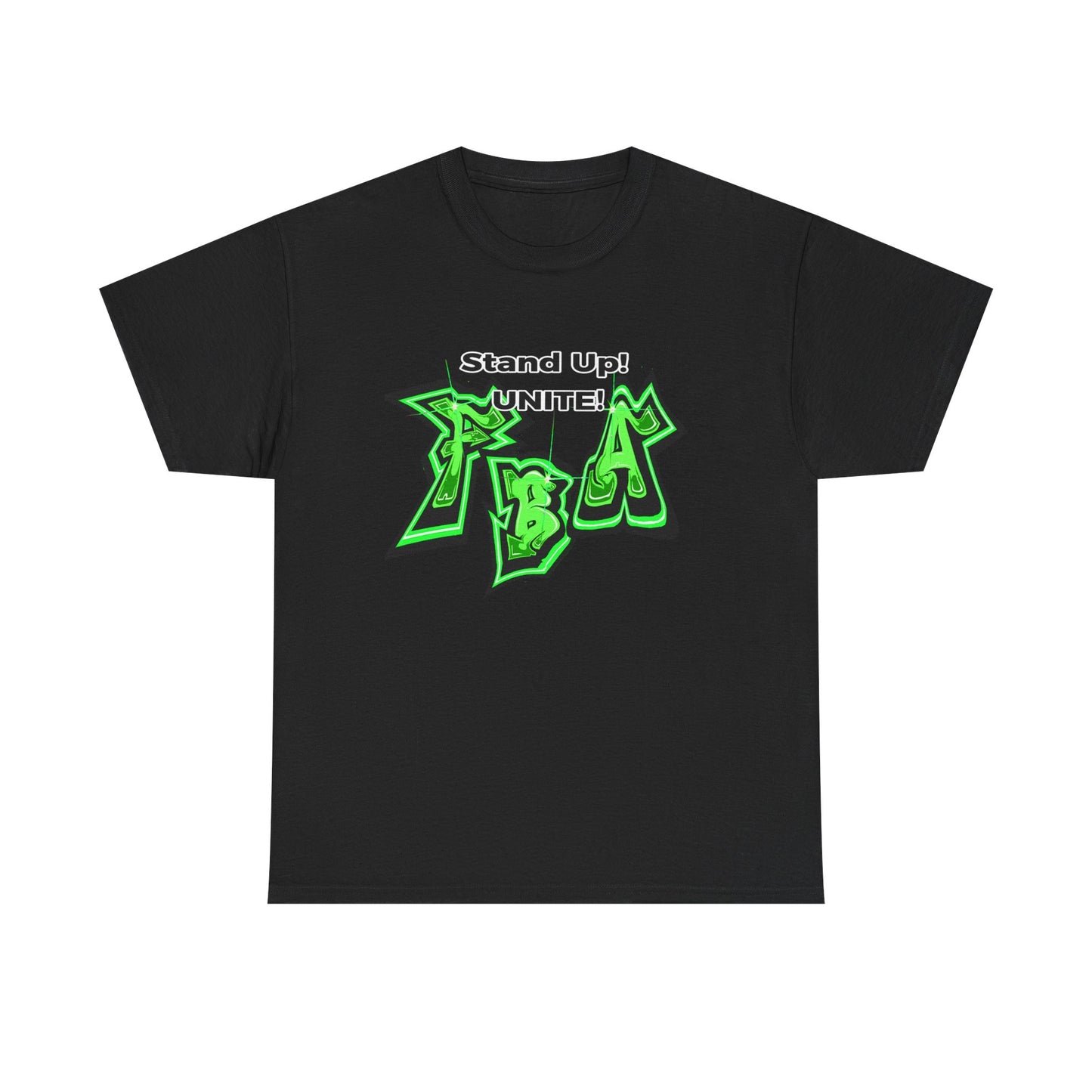 Stand Up! United Gains Unisex Heavy Cotton Tee | Graffiti Style, Streetwear, Casual Wear, Gift for Friends, Comfortable Everyday Tee