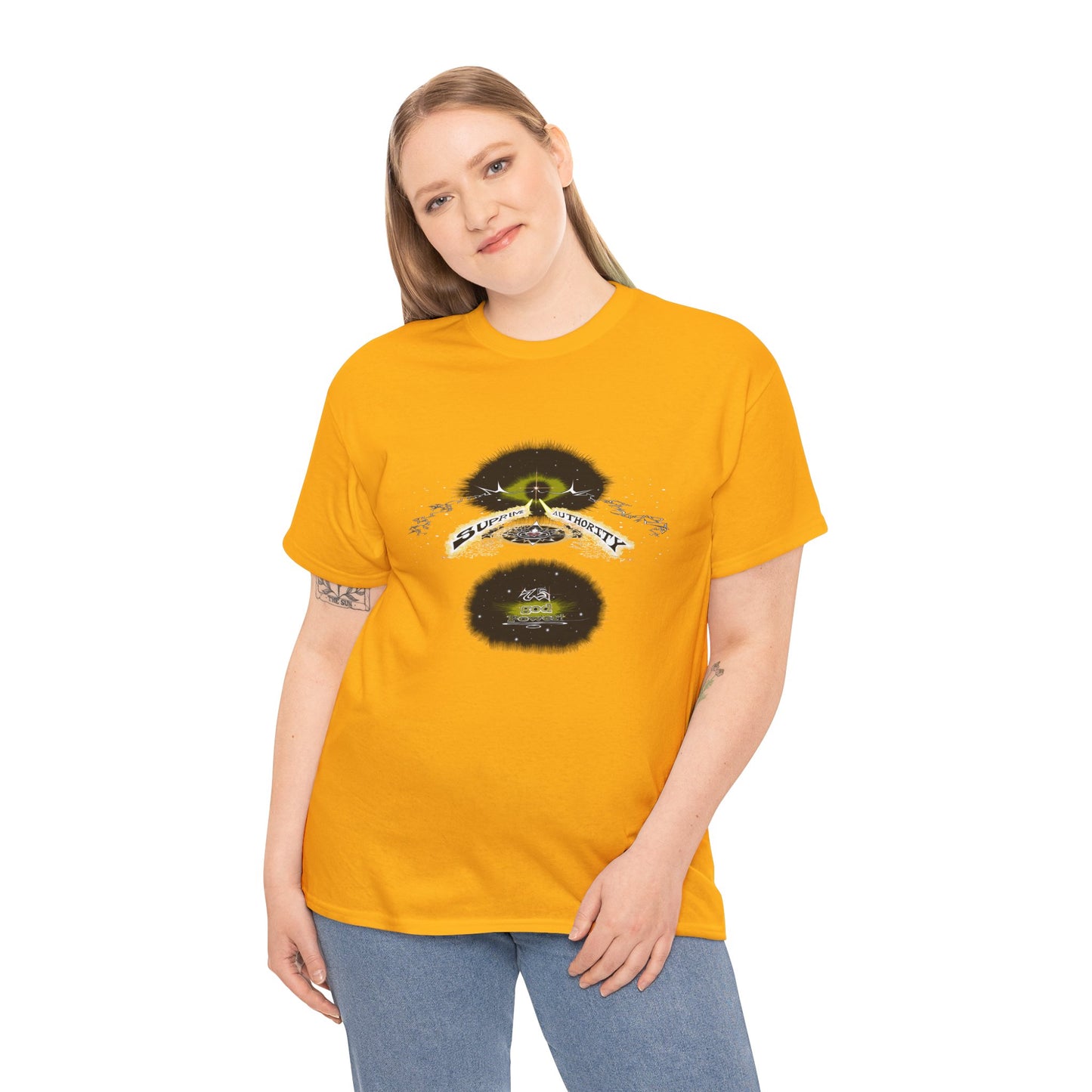 Copy of Supreme Authority god Power Gold -Unisex Heavy Cotton Tee