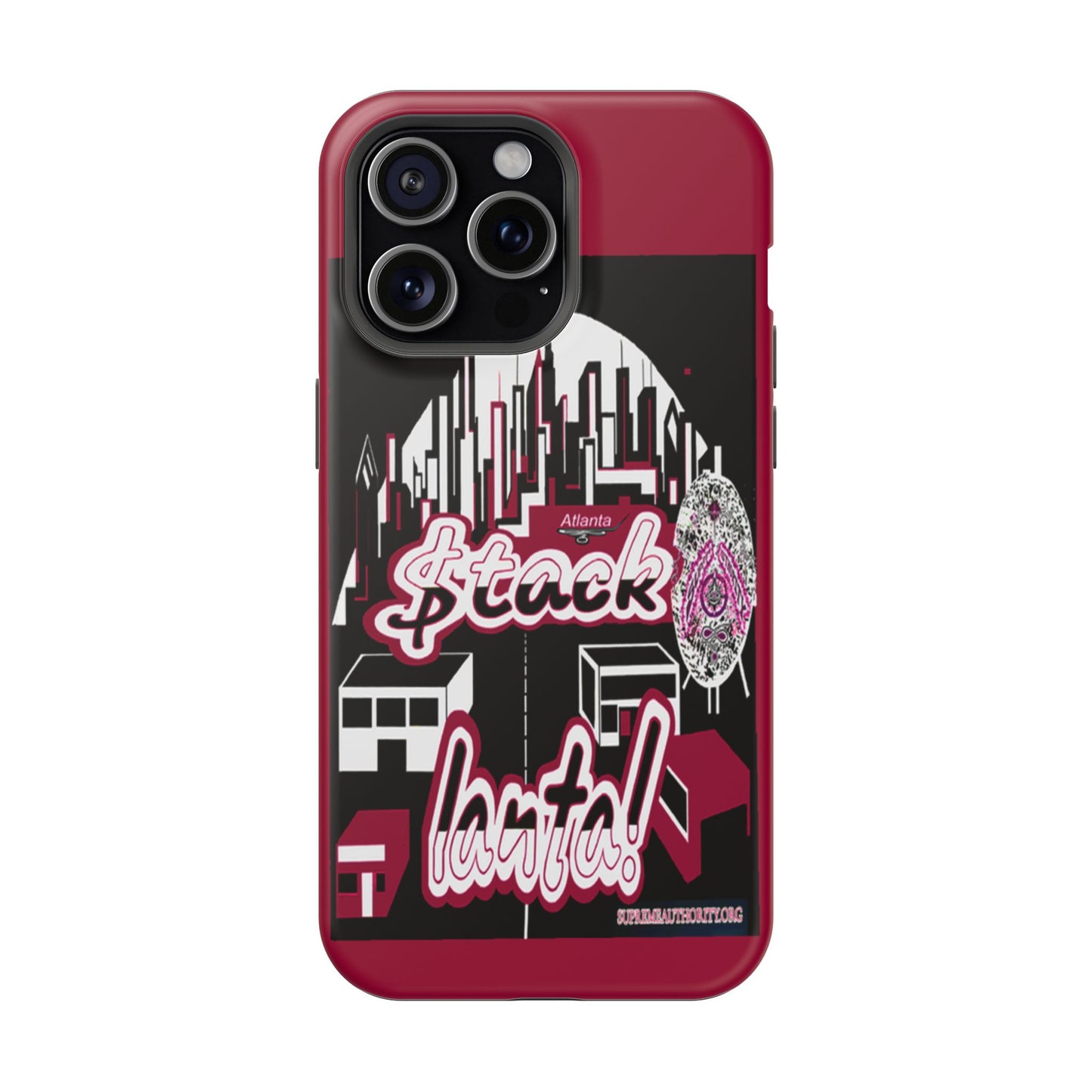Stack-lanta 2!Remix Red Supreme Authority Iphone ONLY -Impact-Resistant Cases