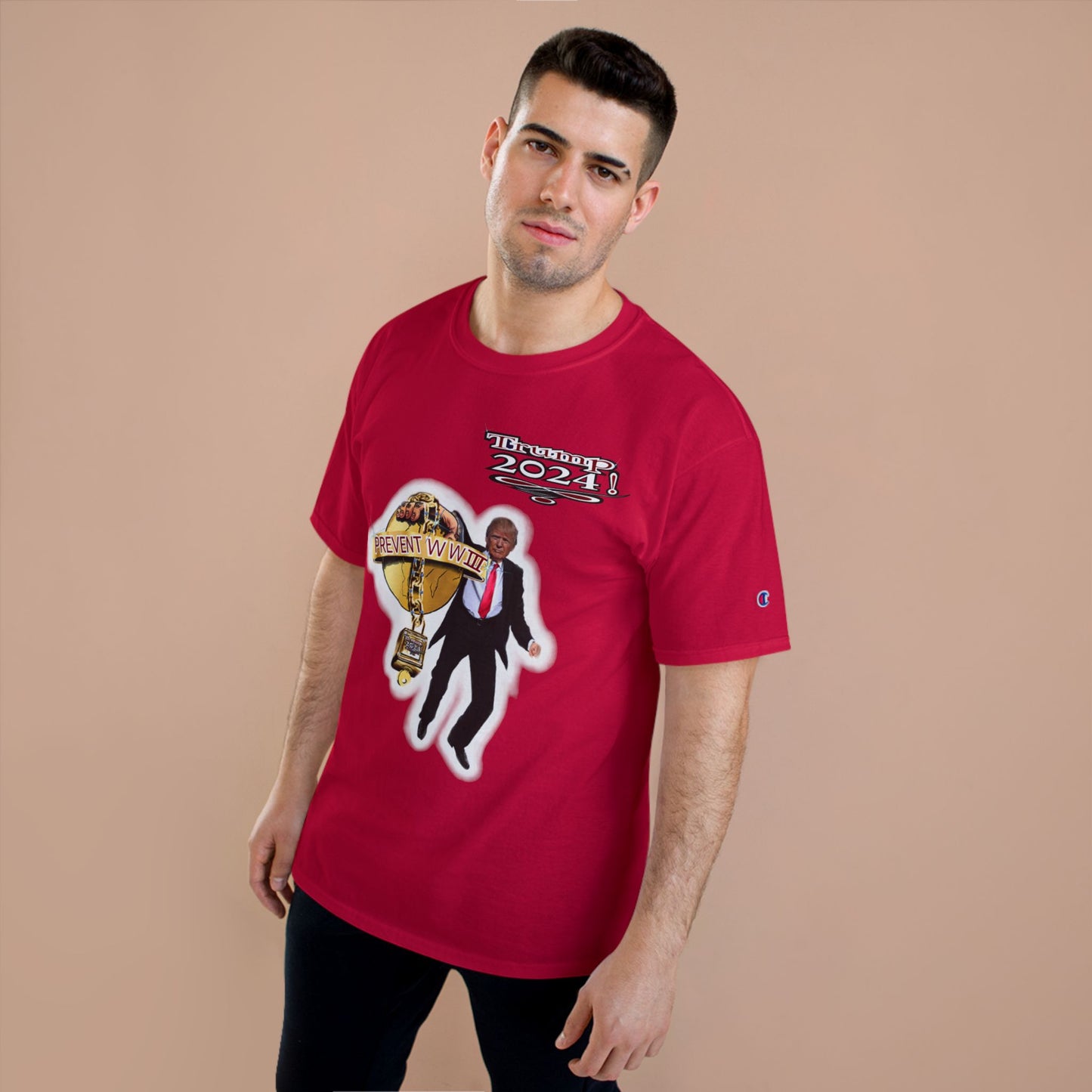 Trump Prevent WW3 1 -Champion T-Shirt