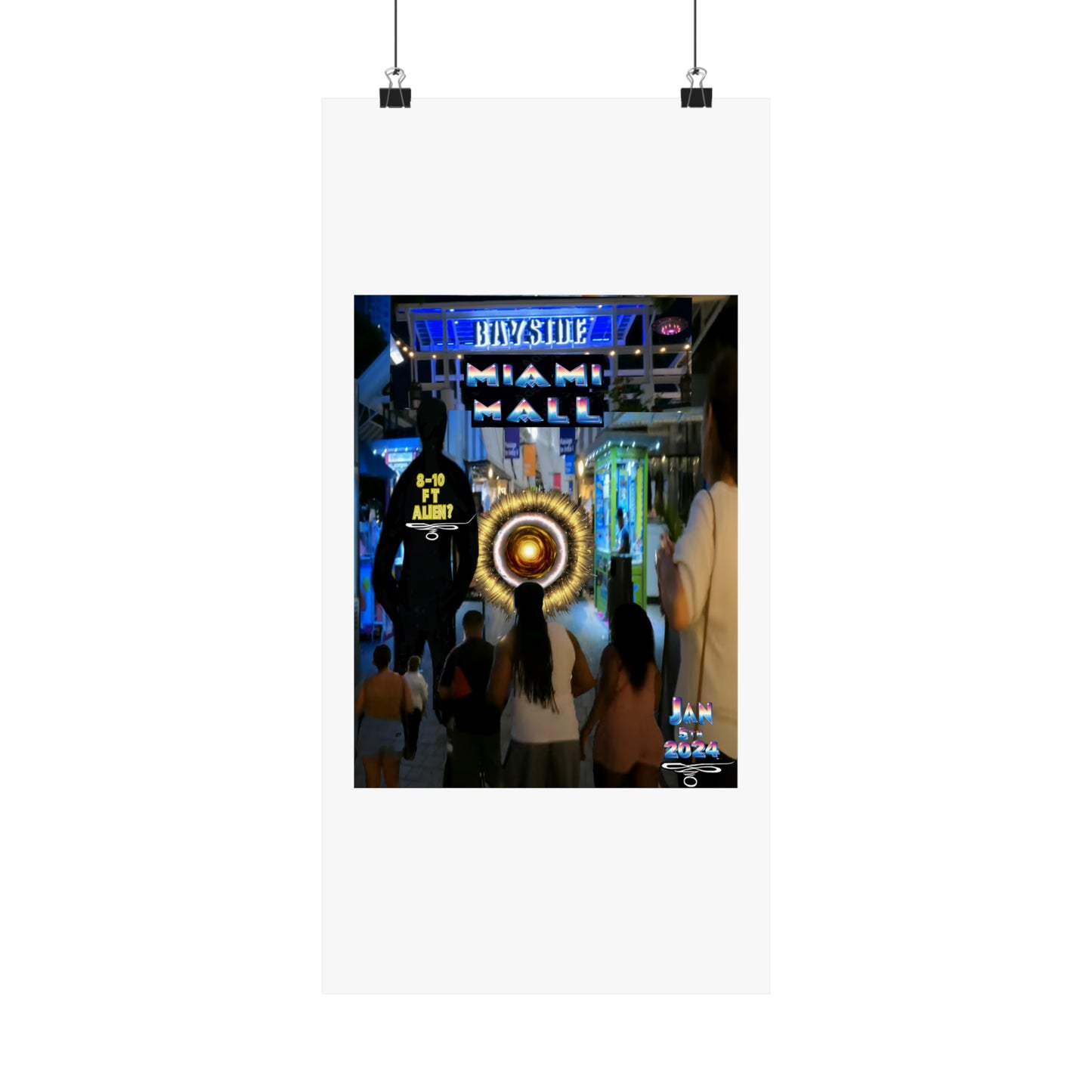 Copy of Miami Alien Mall 2 - Matte Vertical Posters
