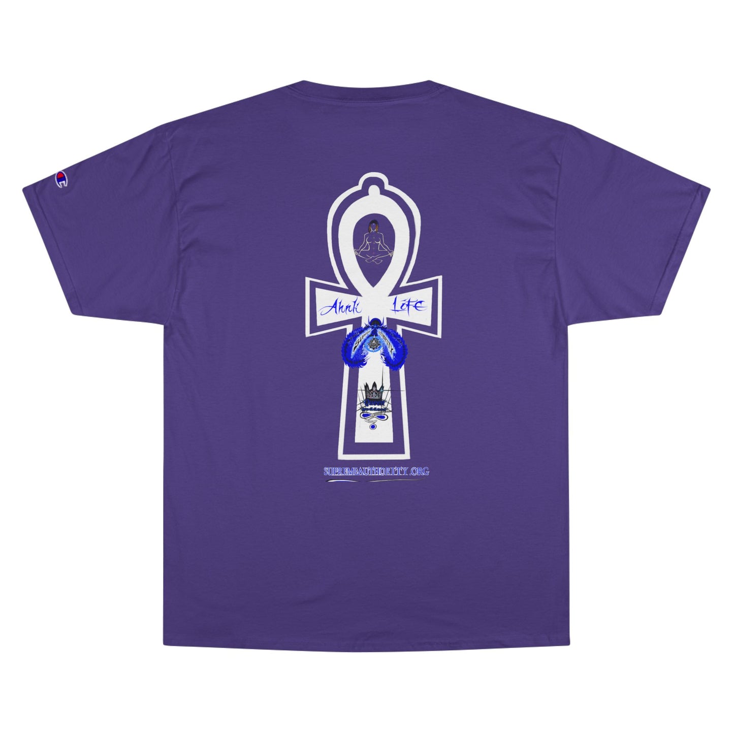 Ankh Life Queen goddess Supreme Authority -Champion T-Shirt