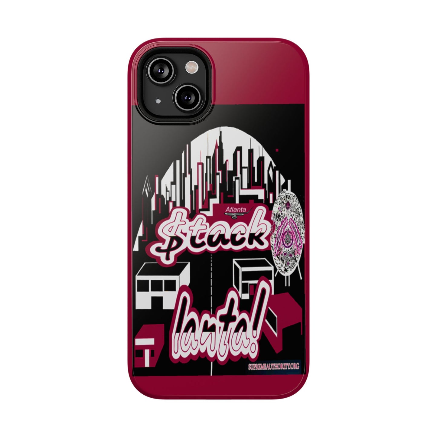 Stack-lanta 2!Remix Red Supreme Authority Iphone ONLY -Impact-Resistant Cases